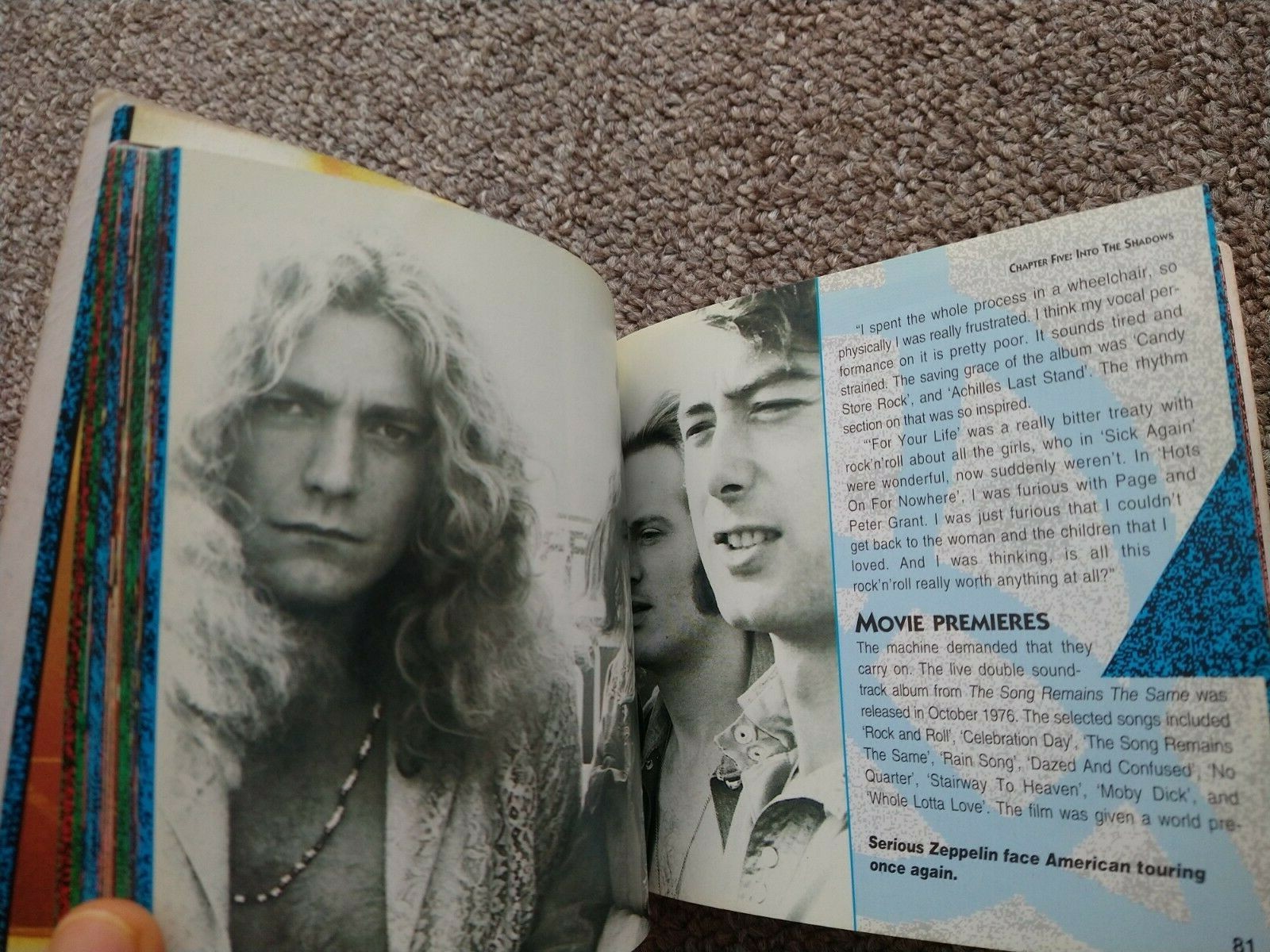 LED ZEPPELIN Collectable CD Sz format Book by Chris Welch w/ Color Illustrations