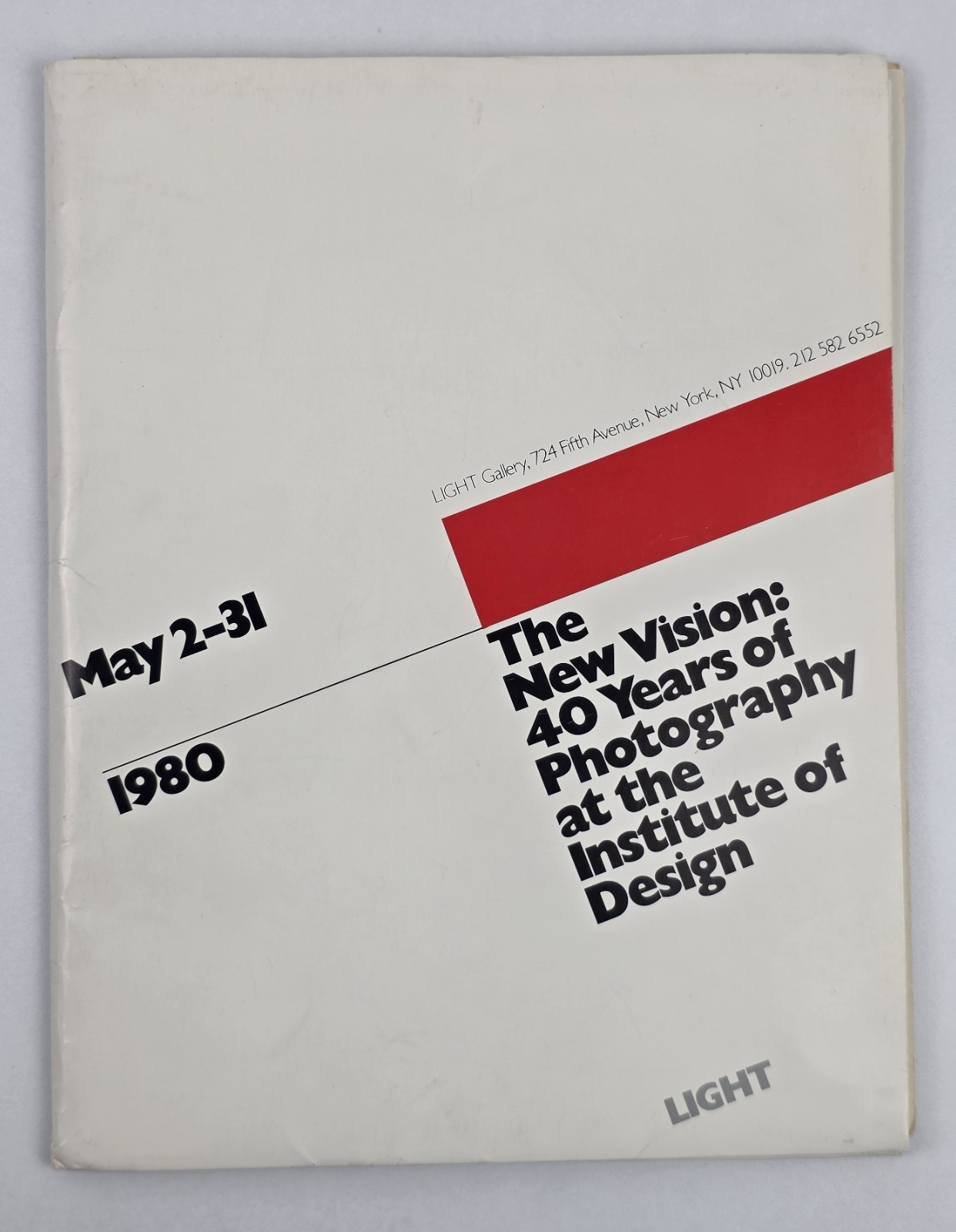 1980 New Vision Photography Portfolio Poster Institute of Design Chicago LIGHT