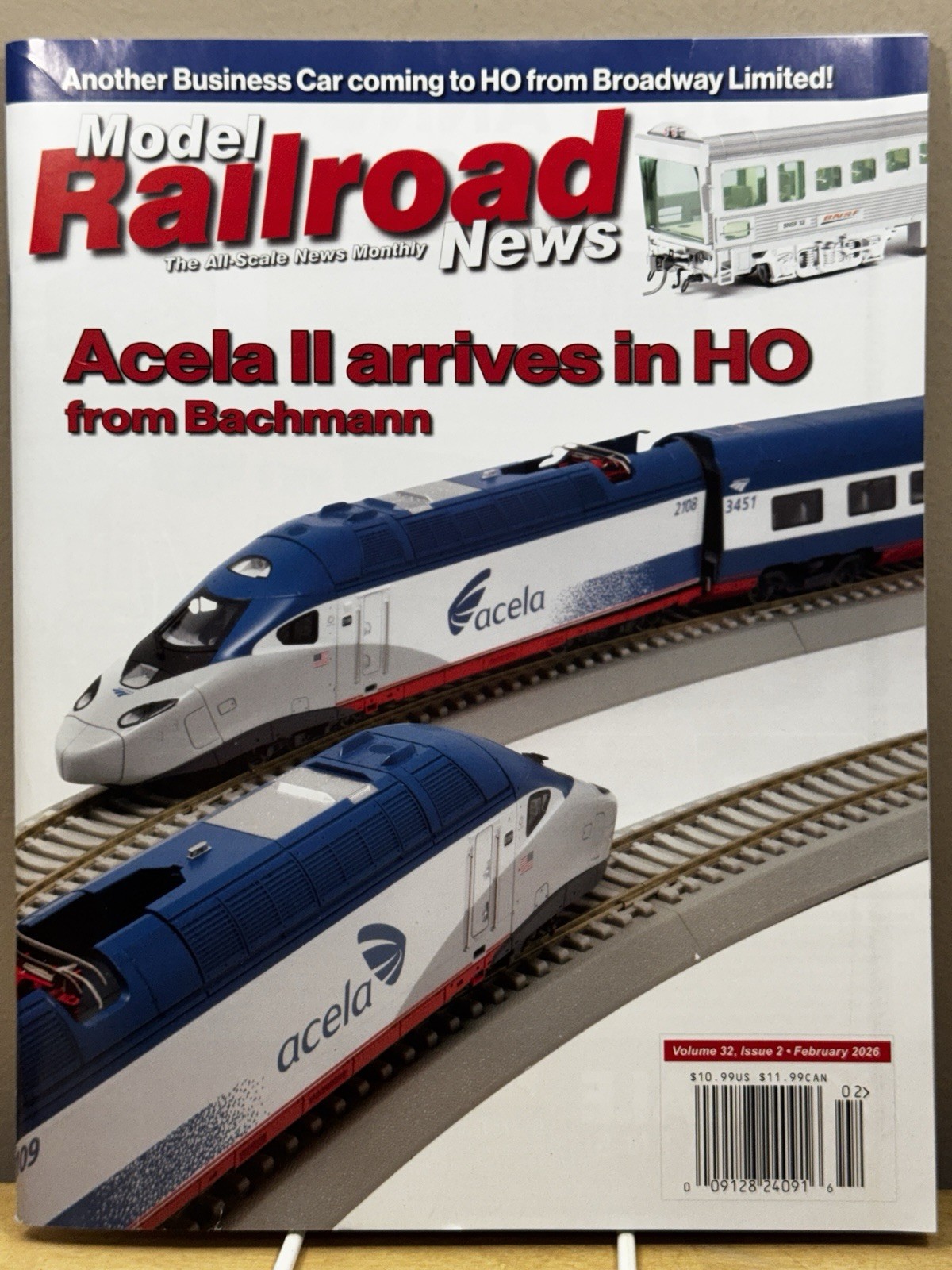 MODEL RAILROAD NEWS MAGAZINE February 2026 Acela II Arrives In HO From Bachmann
