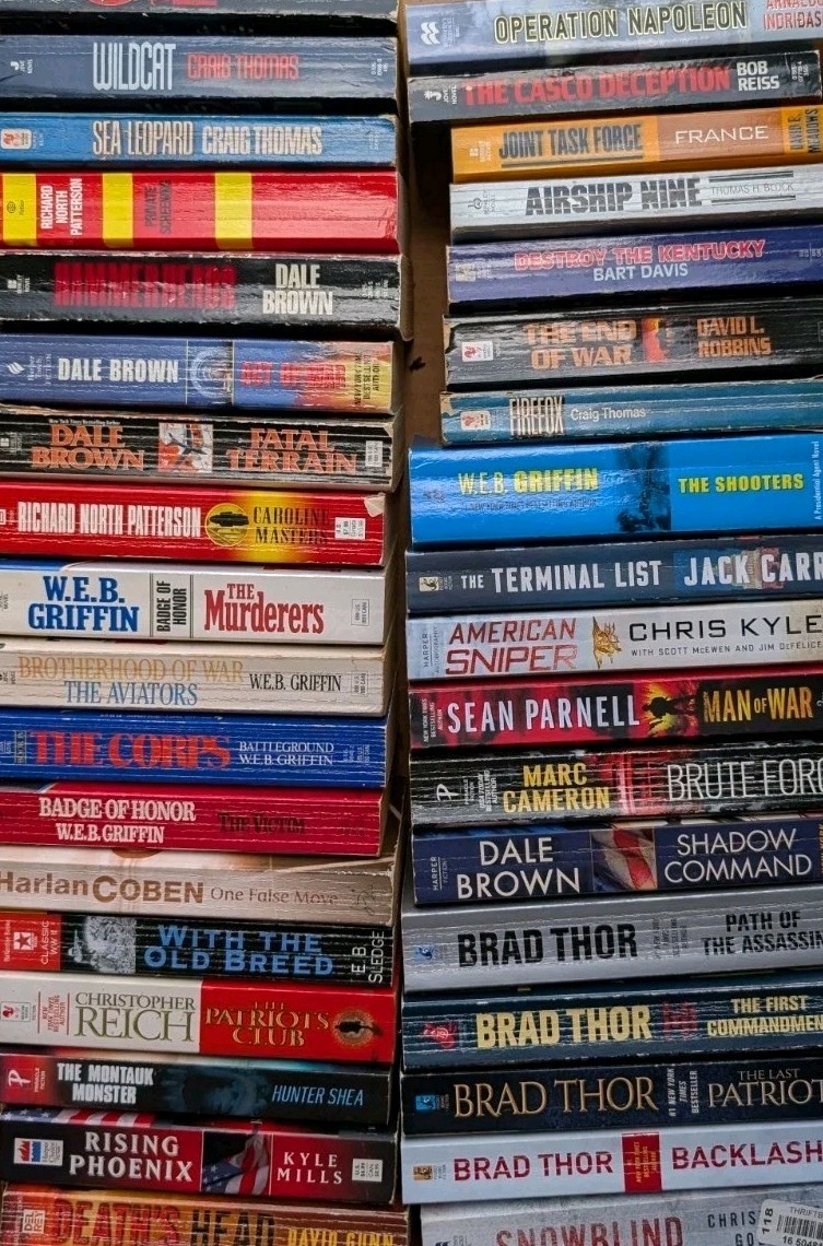 Lot of 18 Action Adventure Espionage PB Books Random Mix No Duplicates