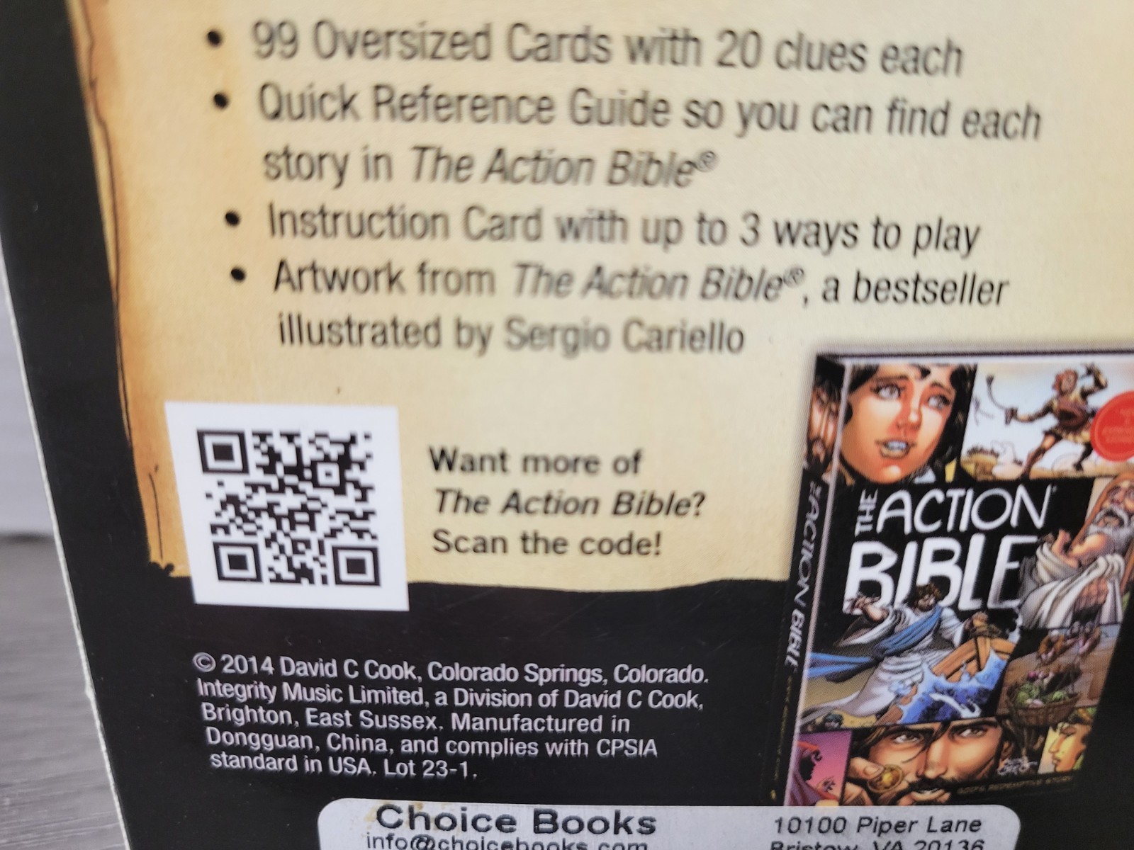 The Action Bible: Guess-It Card Game, Trivia Learning Fun for Kids Ages 8-12
