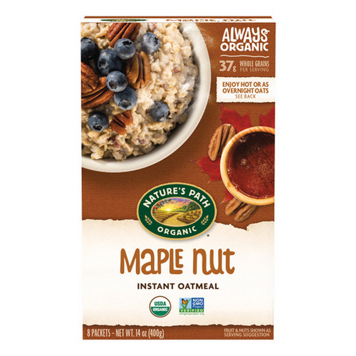 Organic Maple Nut Instant Oatmeal 14 Oz(Case Of 6) By Natures Path