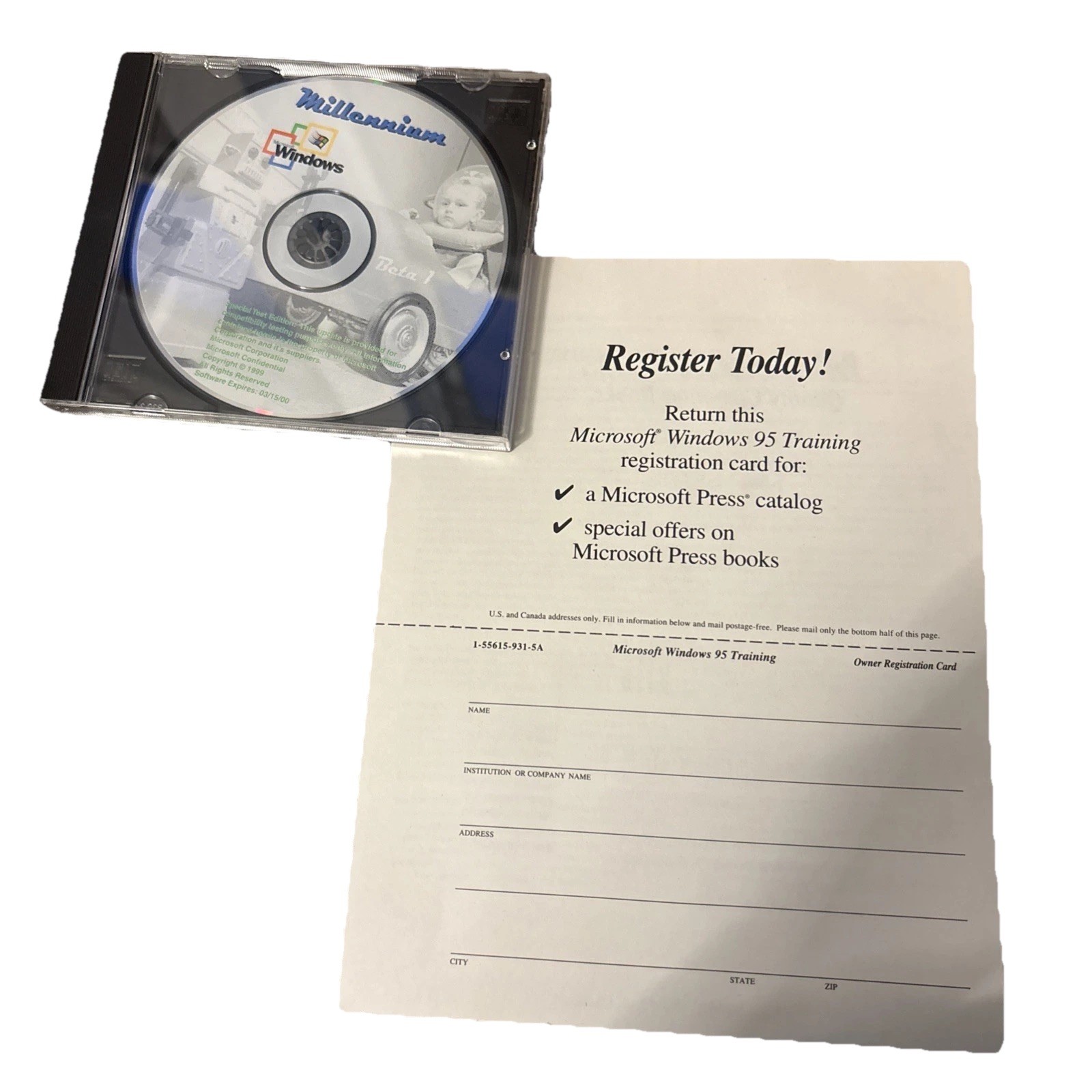 Microsoft Windows 95 VTG Training Kit Self Taught MCSE Exam Volume 1 & 2 Set