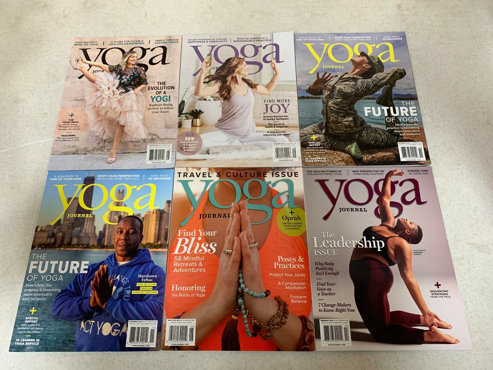 Yoga Journal Magazine YOUR CHOICE Choose the Issue(s) You Want! 2007-2019 LN