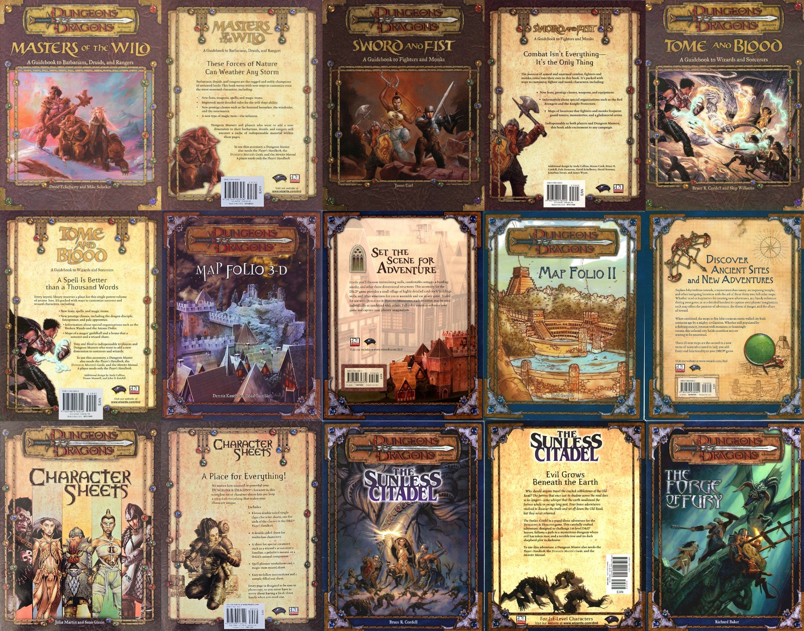 3e Dungeons & Dragons 3rd Edition 3.0 – 3.5e Books D&D WotC