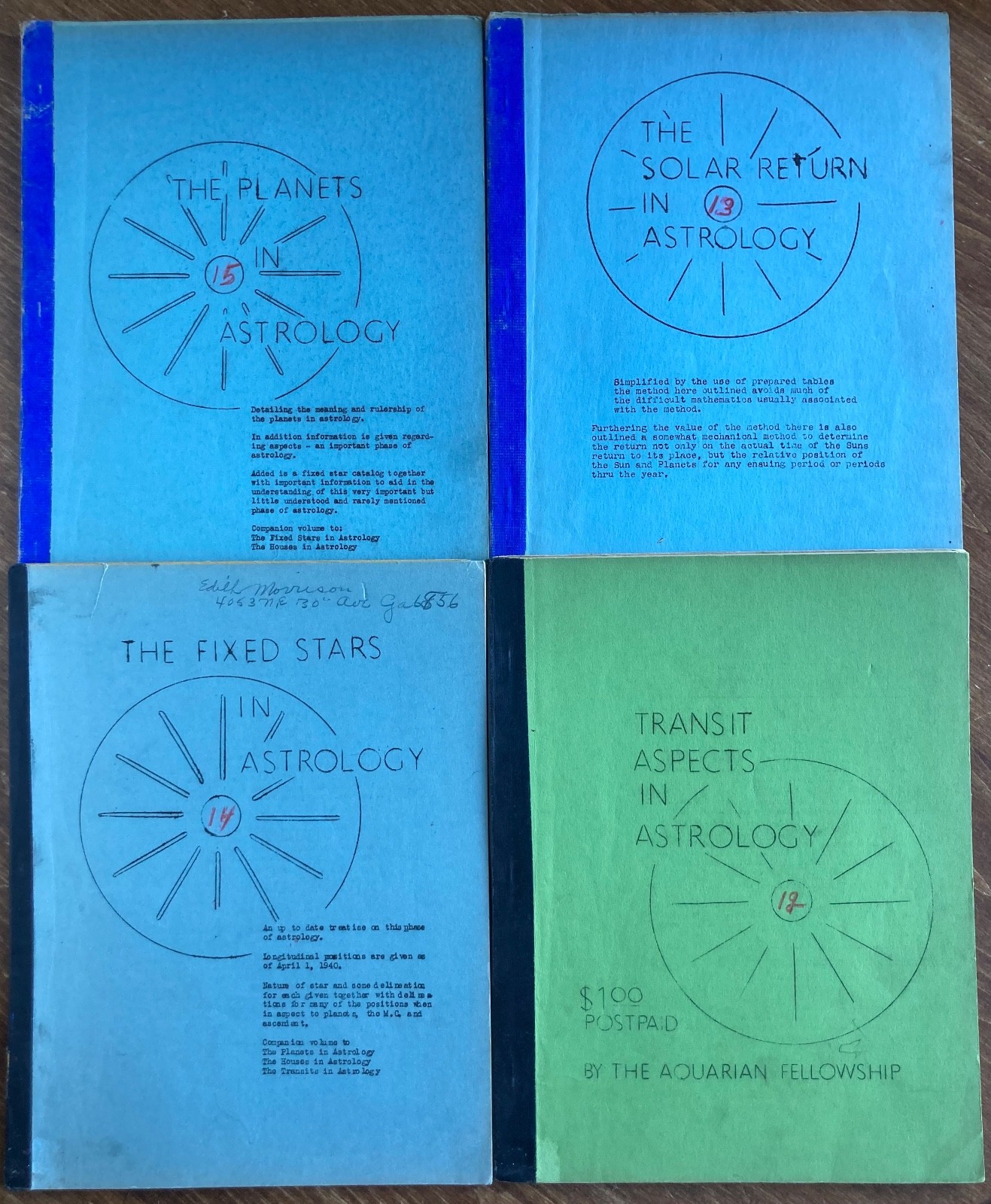 Astrology, The Aquarian Fellowship Astrology Series, 18 Books