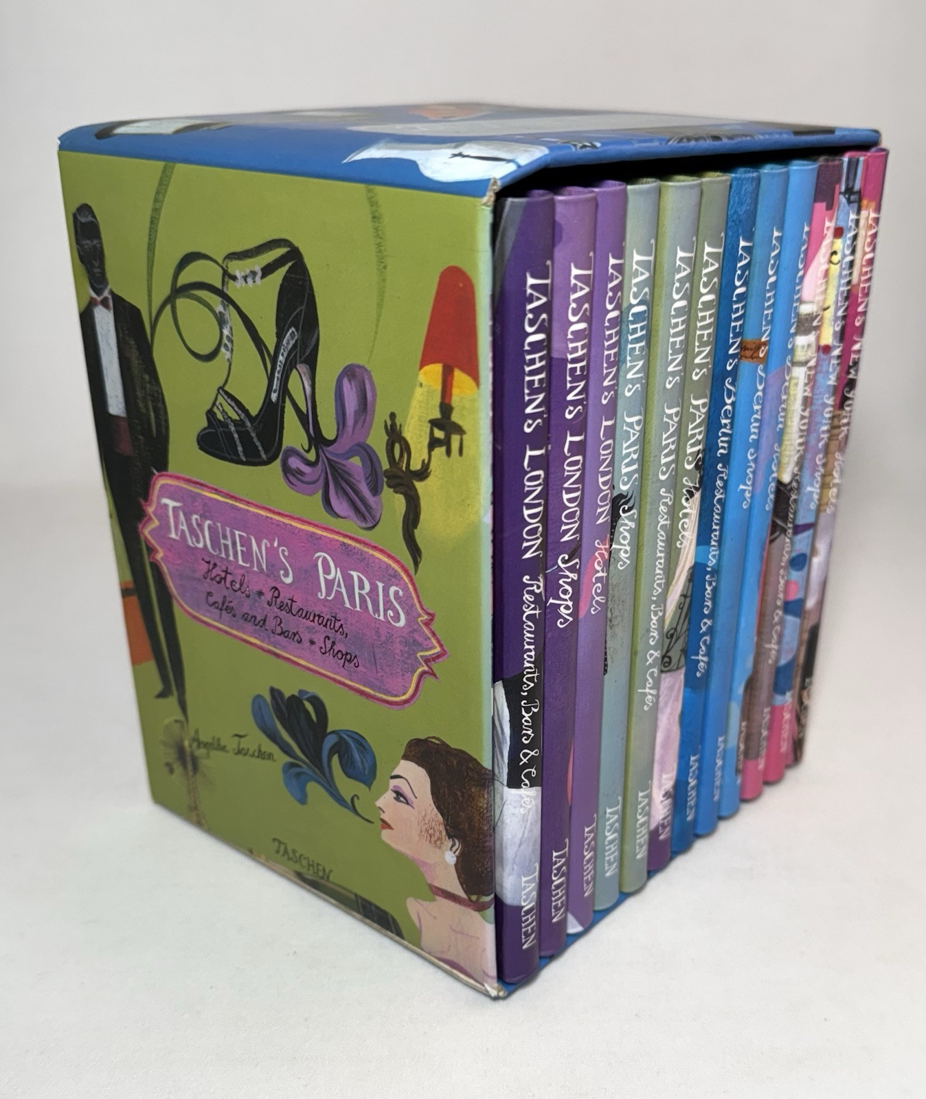 Taschen-12 Book Box Set w/Org Slipcase-Paris London Berlin N.Y.-Travel-RARE