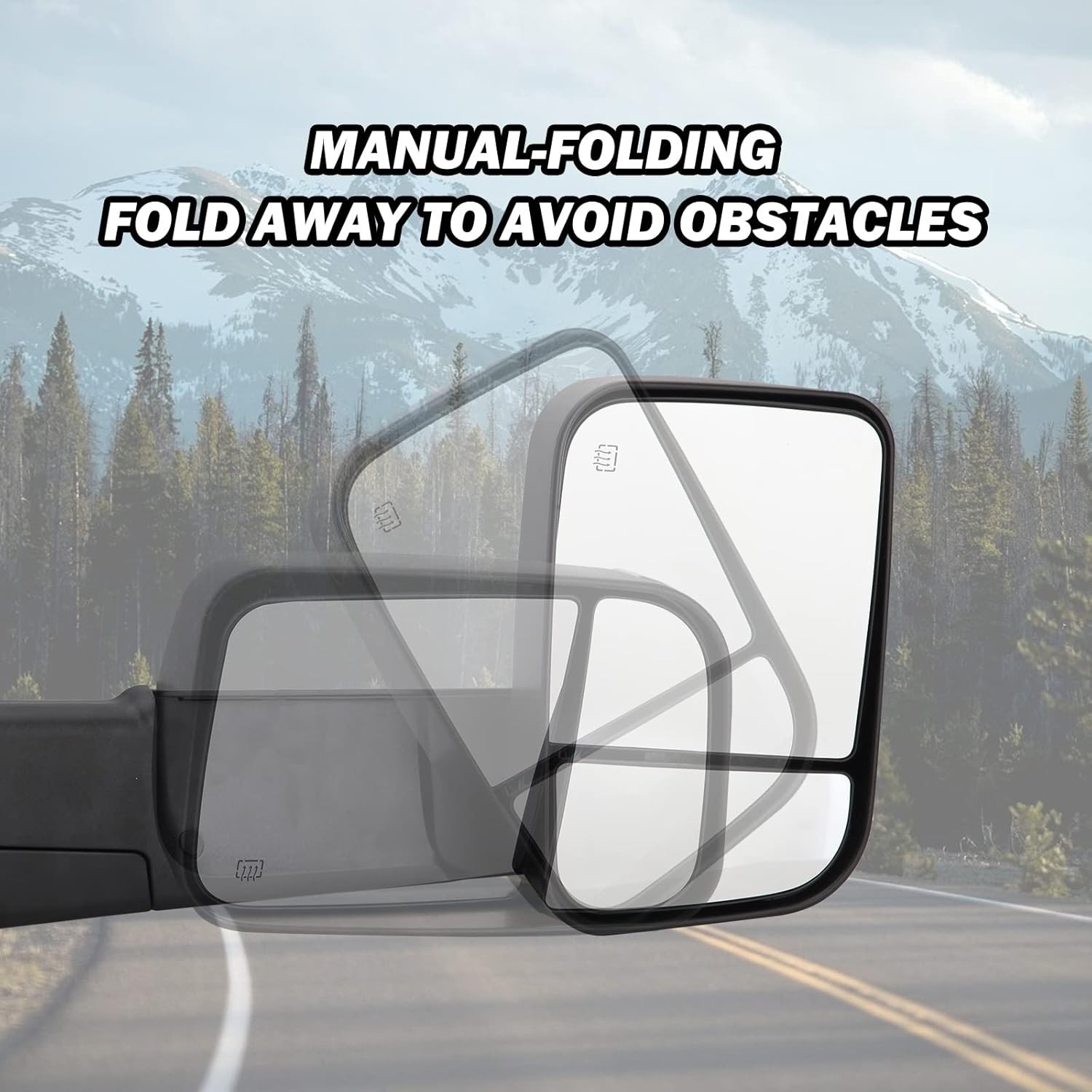 Passenger Side Mirror Compatible with 2009-2018 Dodge Ram 1500,2010-2018 Dodge R