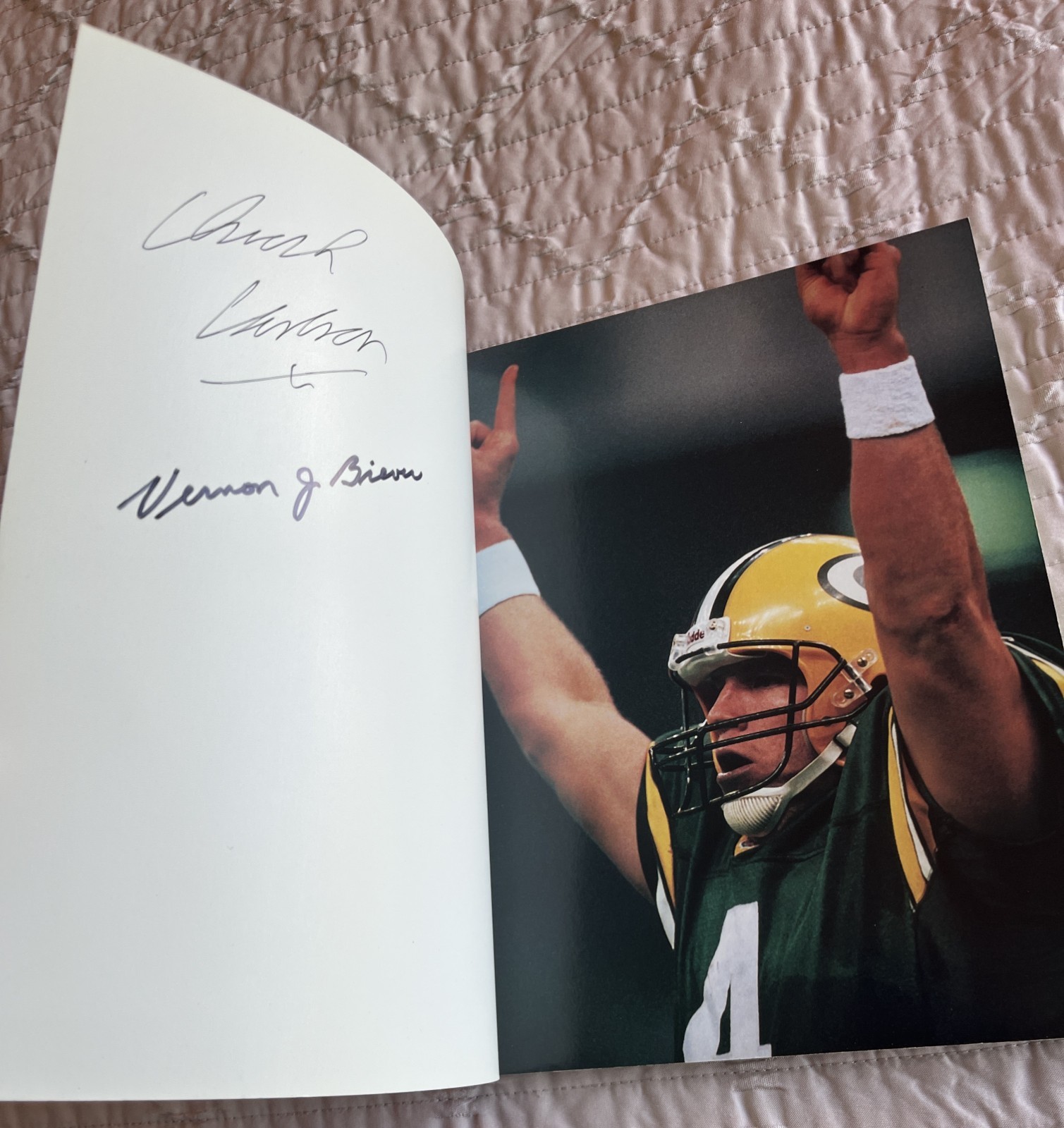 2X SIGNED-Titletown Again: The Super Bowl Season of the 1996 GB Packers-V Biever