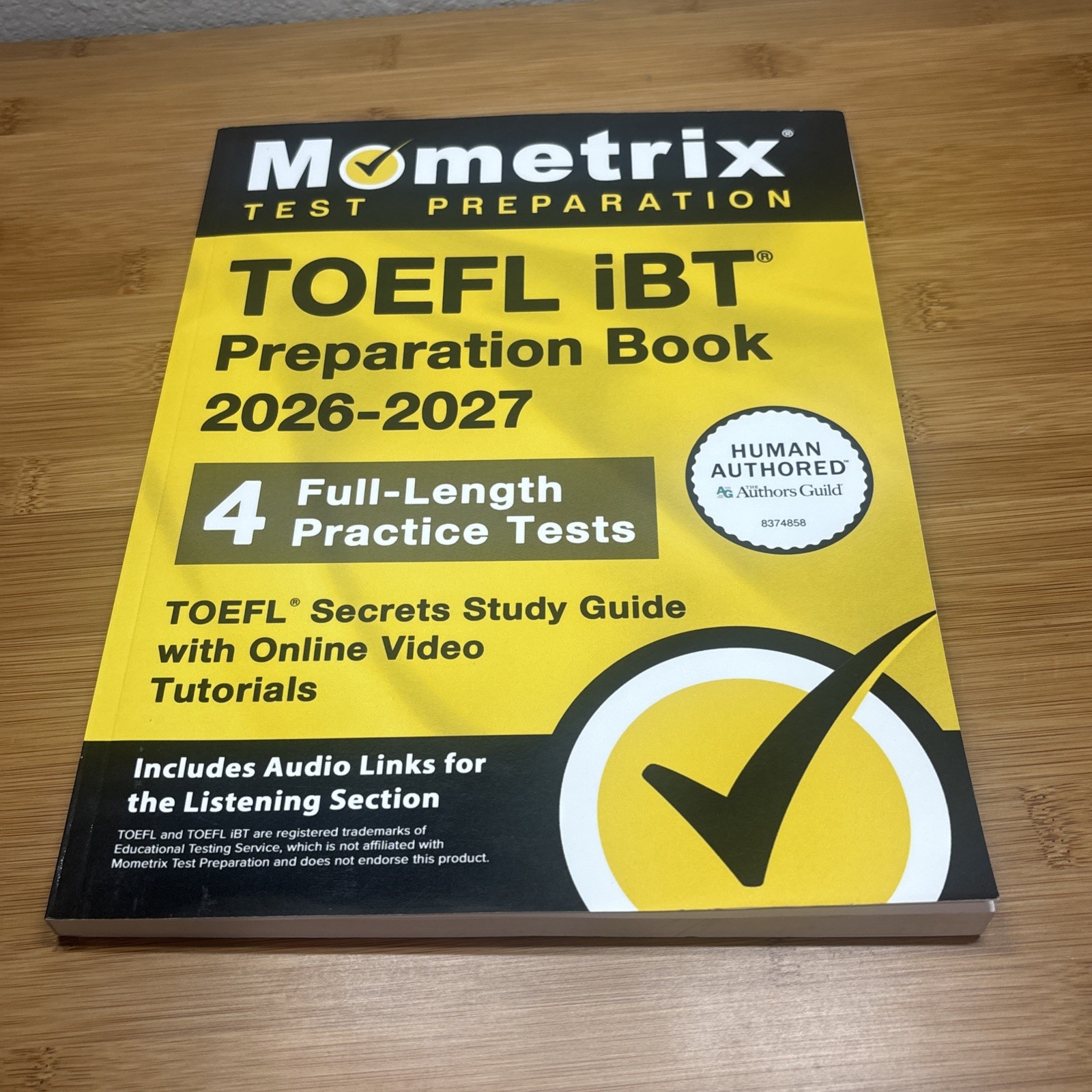 Matthew Bowling TOEFL IBT Preparation Book 2026-2027 – 4 Full-Length (Paperback)