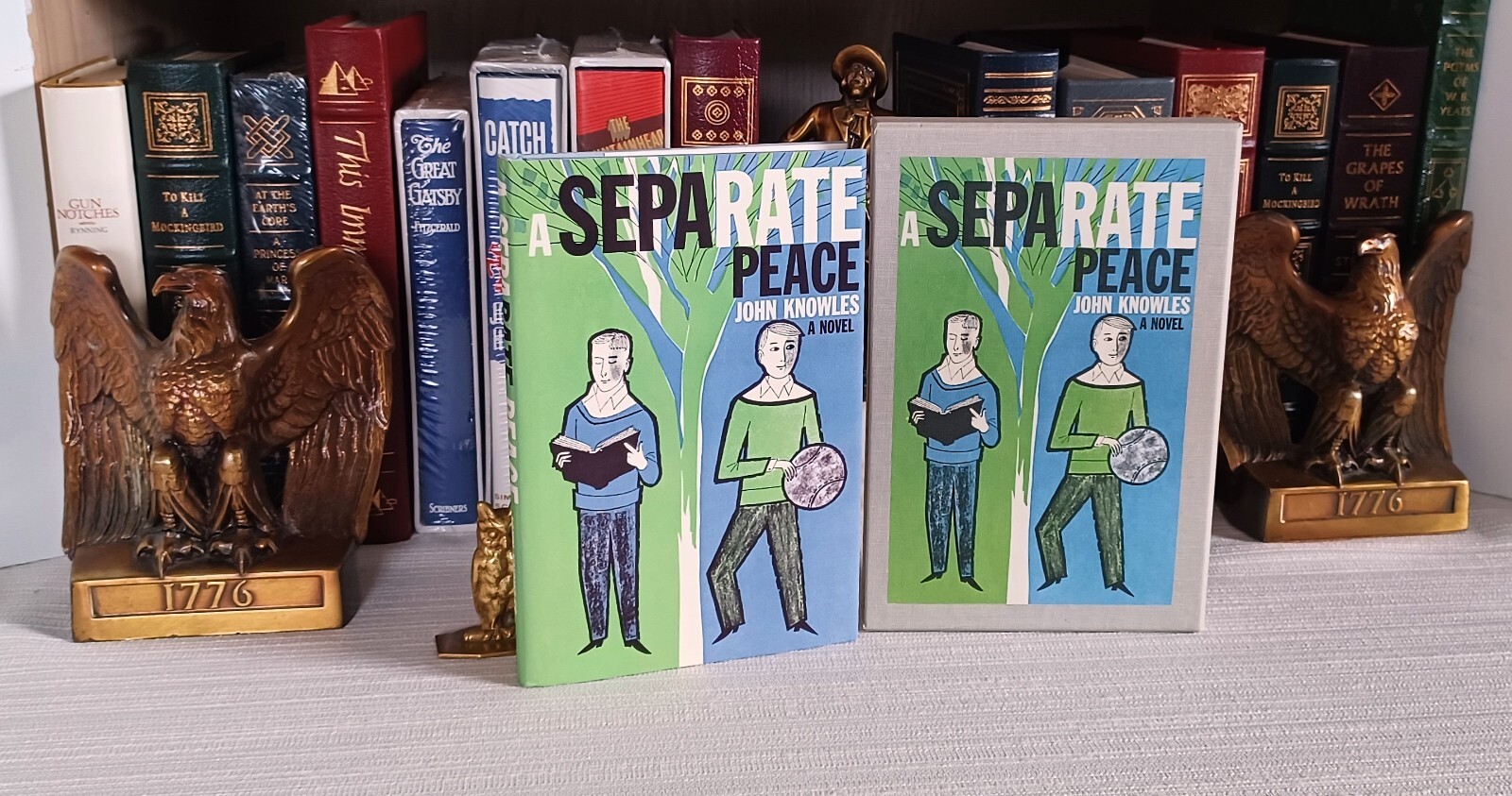 A SEPARATE PEACE A NOVEL BY JOHN KNOWLES THE FIRST EDITION LIBRARY VG/LN