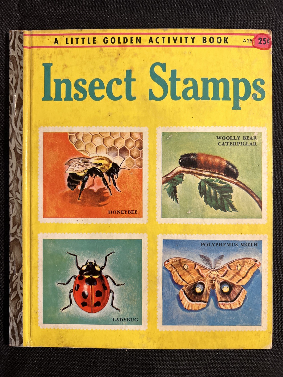 Vintage A Little Golden Activity Book Insect Stamps 1958 A25 .25 #5123