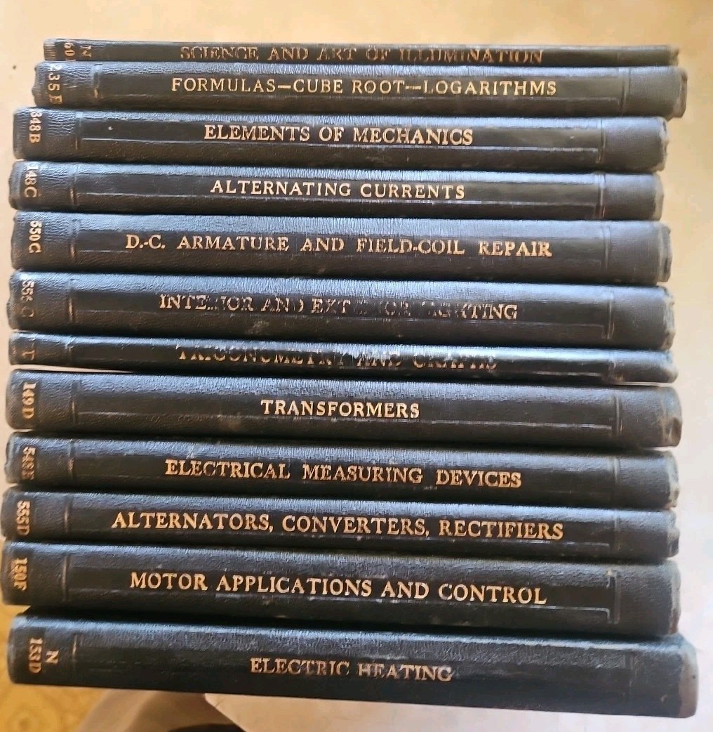 Vintage International Library Lot of 12 Hardcover Textbooks 1940s VG Cond F5