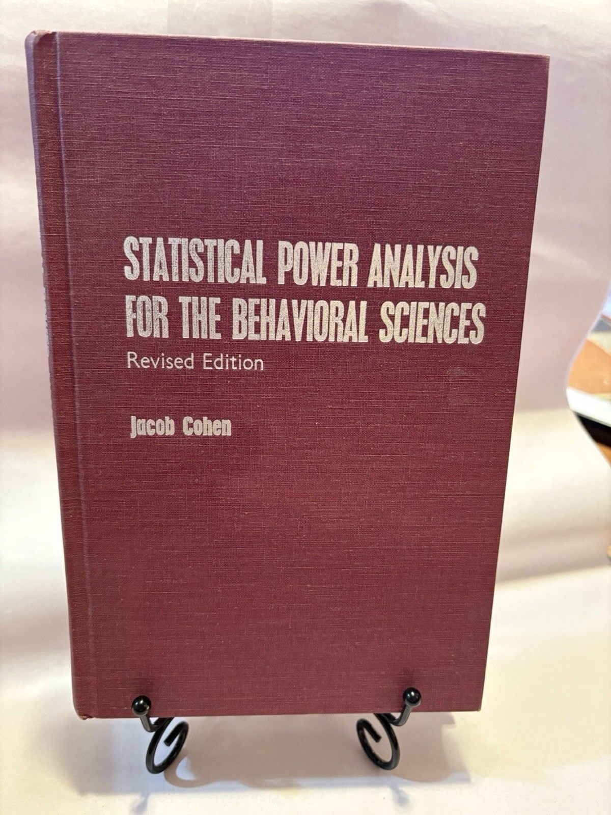 Statistical Power Analysis for the Behavioral Sciences Jacob Cohen 1977 HC