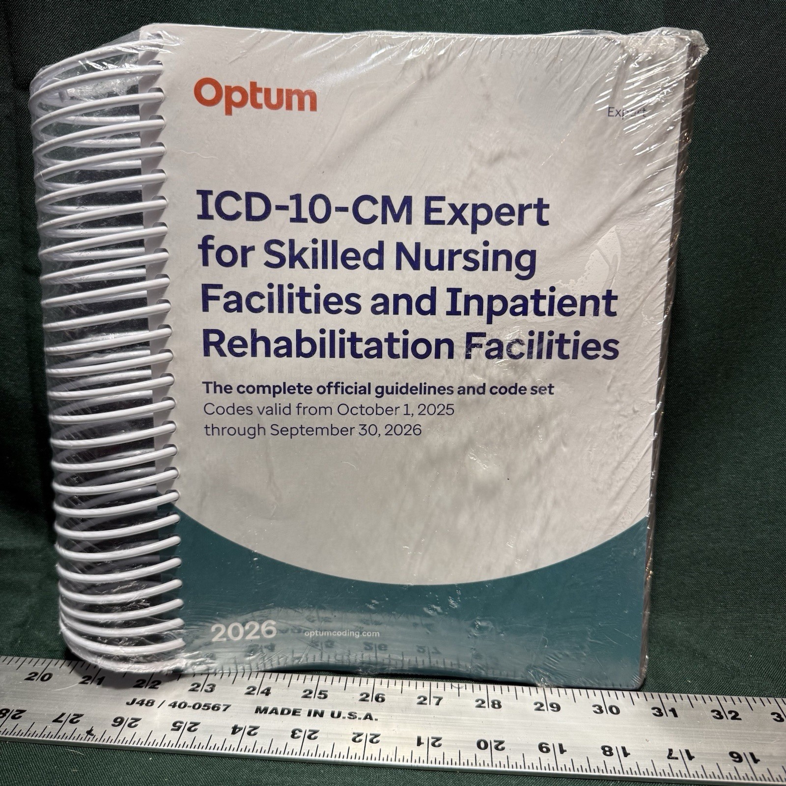 2026 Optum ICD-10-CM Expert SNF & IRF Spiral Manual Sealed Current Code Set