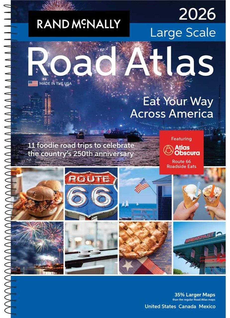 Rand McNally 2026 Large Scale Road Atlas Spiral Bound w/ Defects Please Read