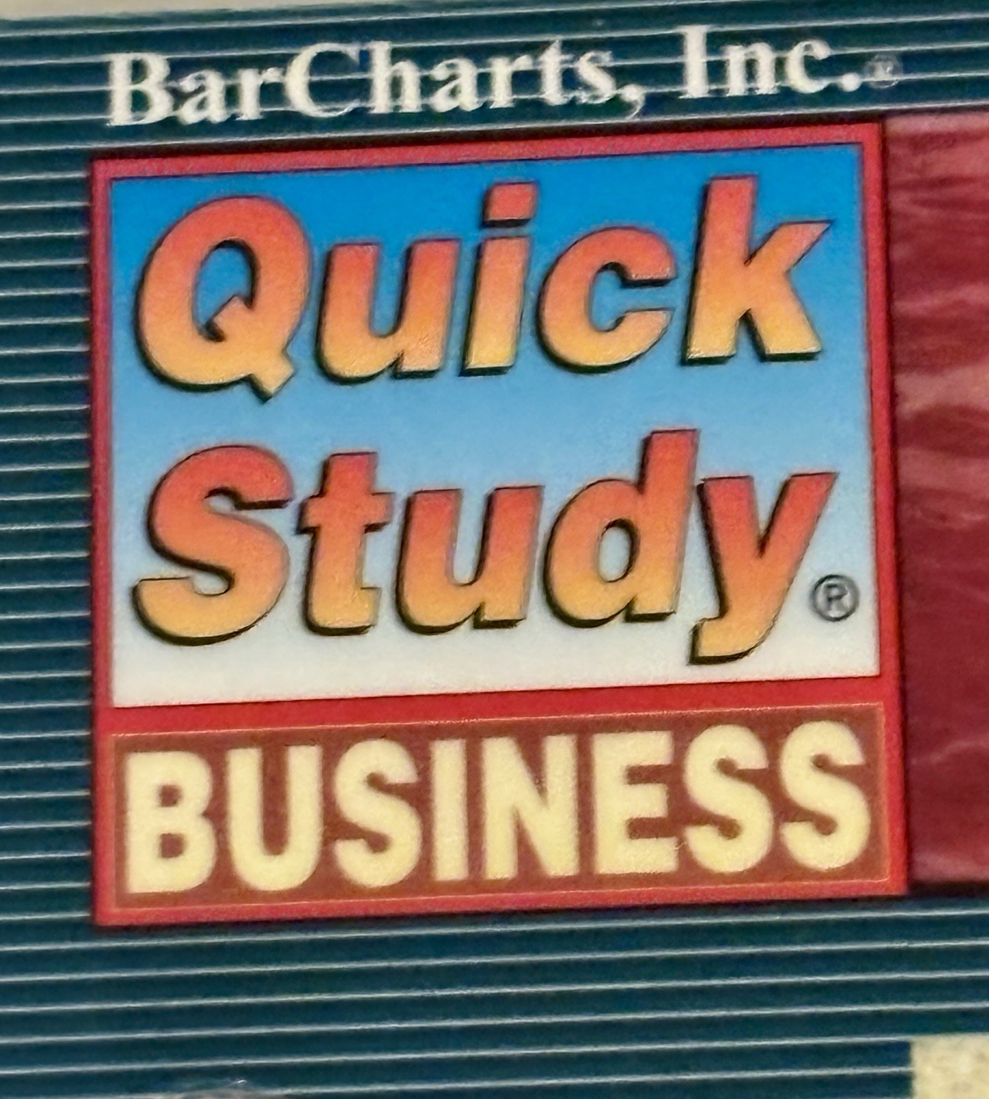 Bar Charts Laminated Quick Study Business Bundle (6) Reference Guides