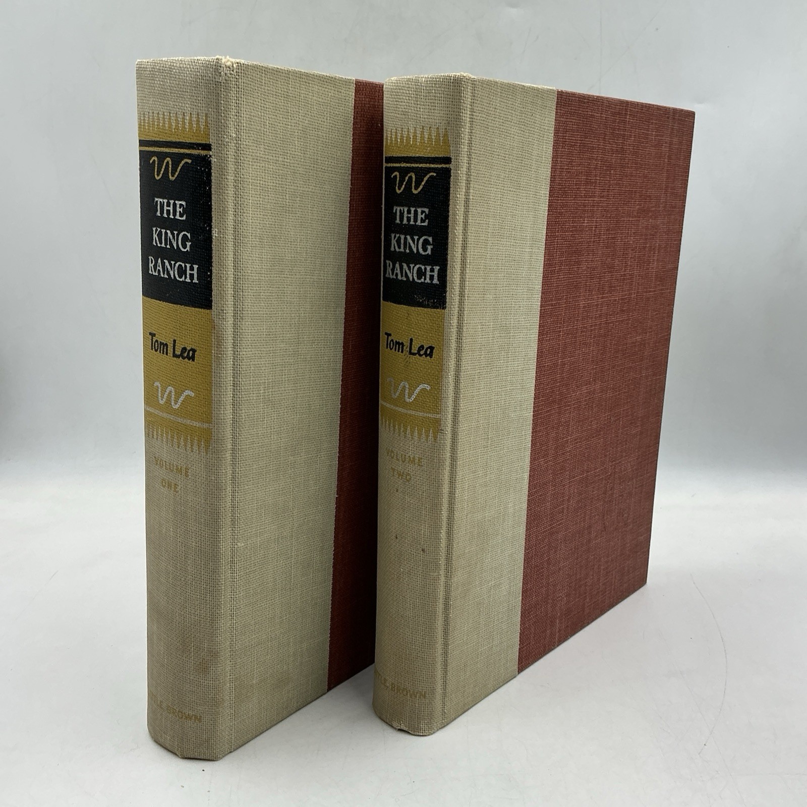 The King Ranch Tom Lea 1957 First Edition 2 Volume Set HC Little Brown- No S/C