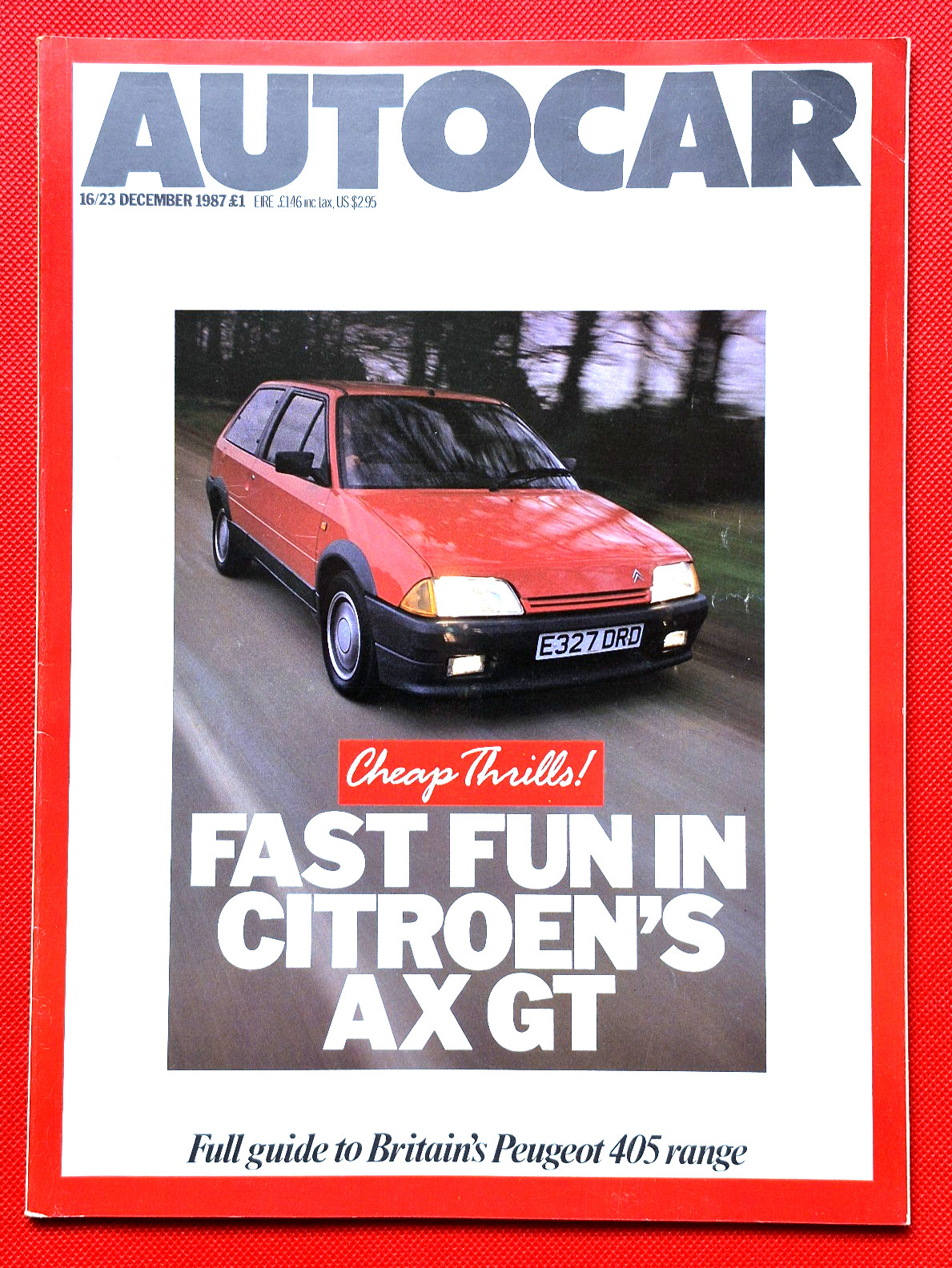 Autocar 16/23 Dec 1987 – MANTA & CARLTON THUNDERSALOONS – MERC 300CE -AX GT TEST