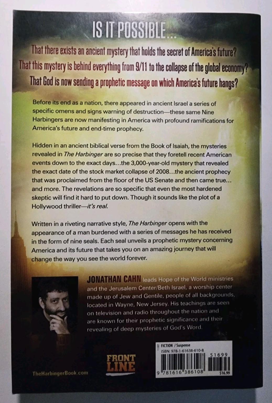 The Harbinger: Jonathan Cahn (Paperback Book)