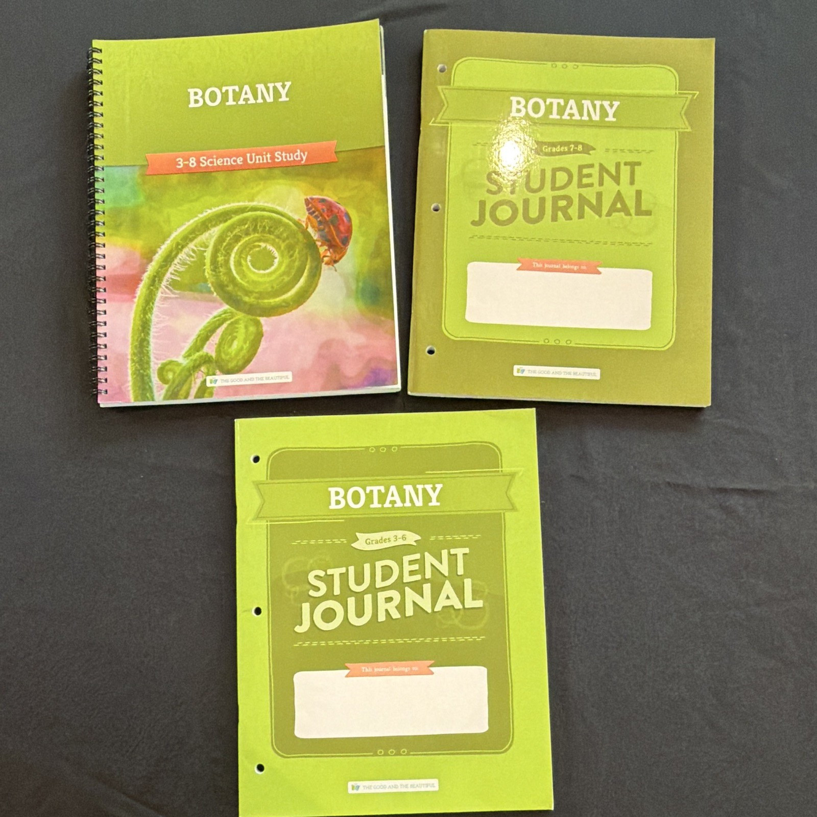 The Good and The Beautiful Botany Science Study Guide Lot Ages 9-12