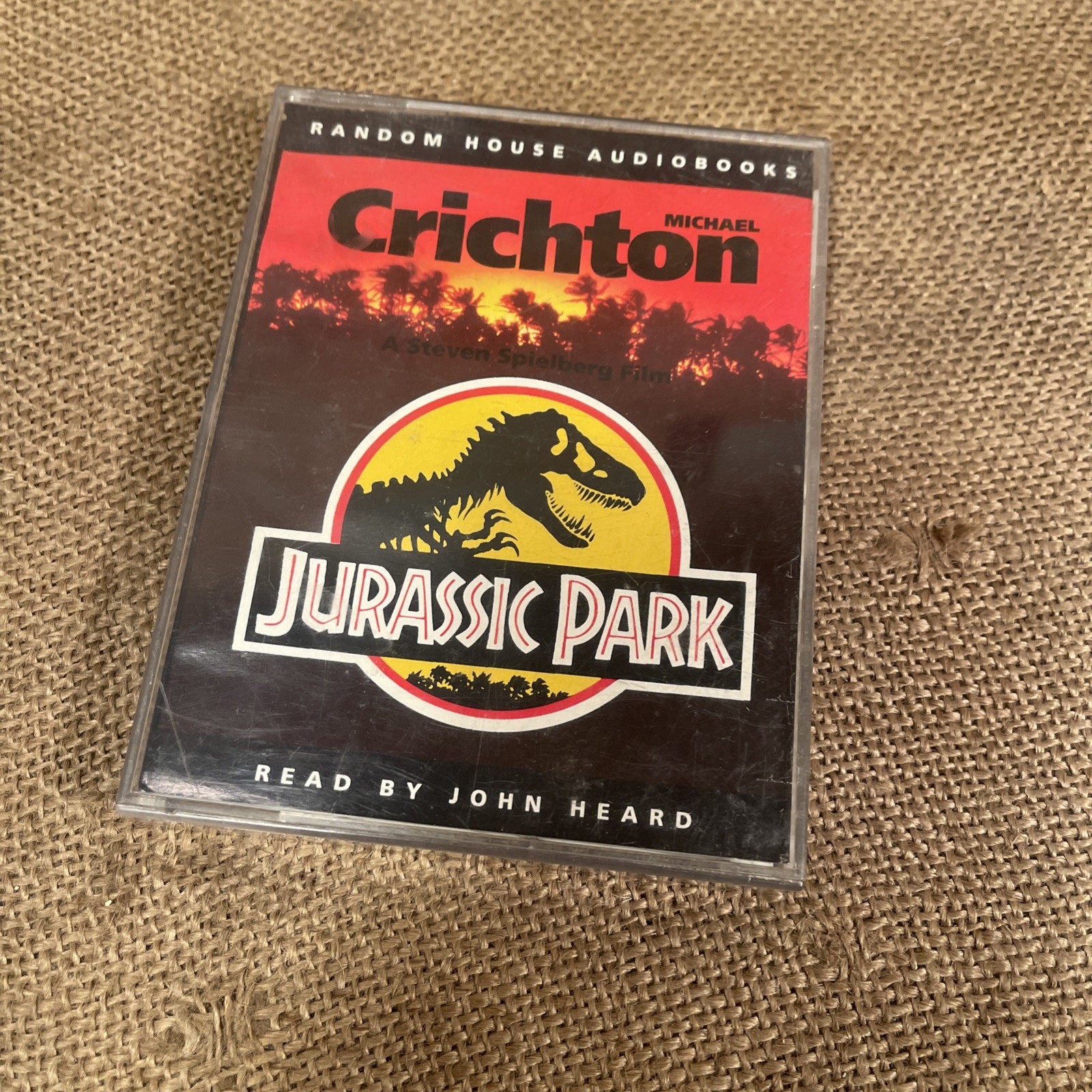 JURASSIC PARK-MICHAEL CRICHTON READ BY ANTHONY HEALD 2 CASSETTE AUDIOBOOK 1993
