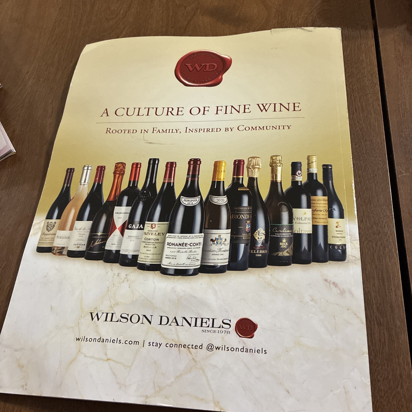 Wine Spectator Magazine October 15 & 31 2025 Issue Label Cut Out