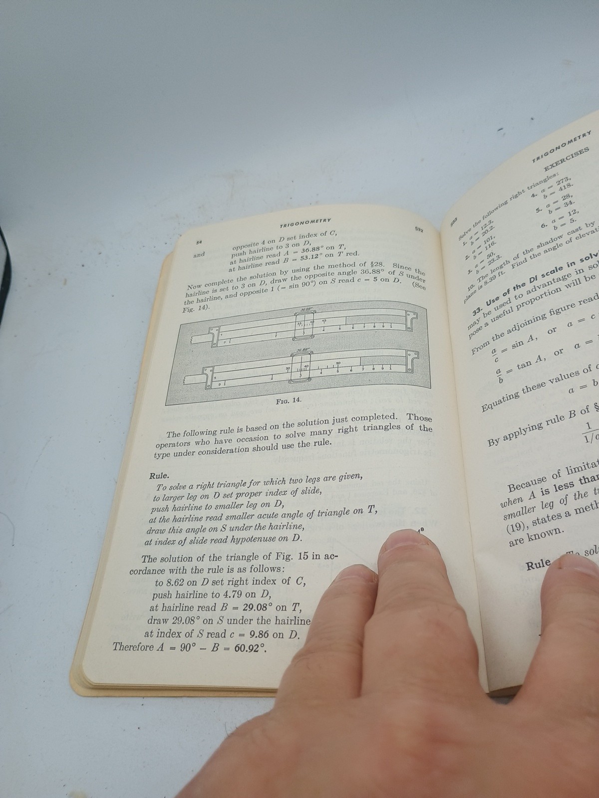 1947 K&E Slide Rule Manual No. 4081 Log Duplex Vector Keuffel & Esser Booklet
