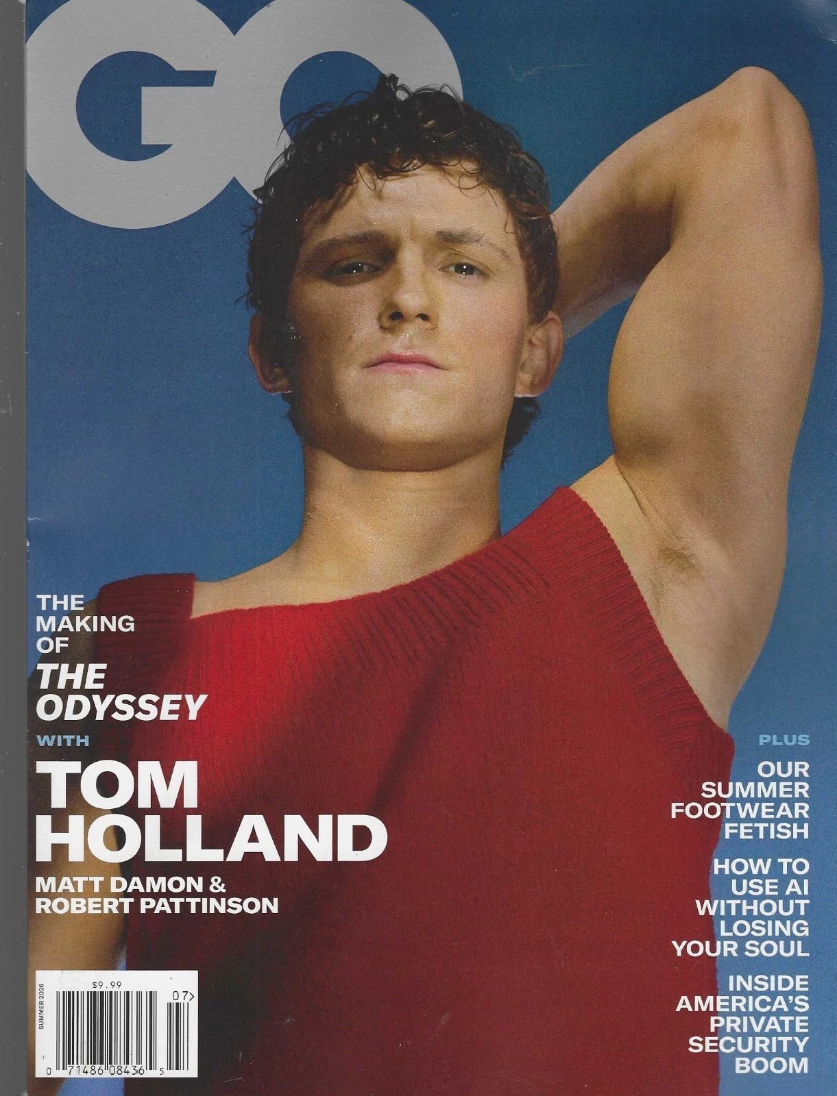 GQ Magazine Summer 2026 NEW Tom Holland Cover The Odyssey Robert Pattinson