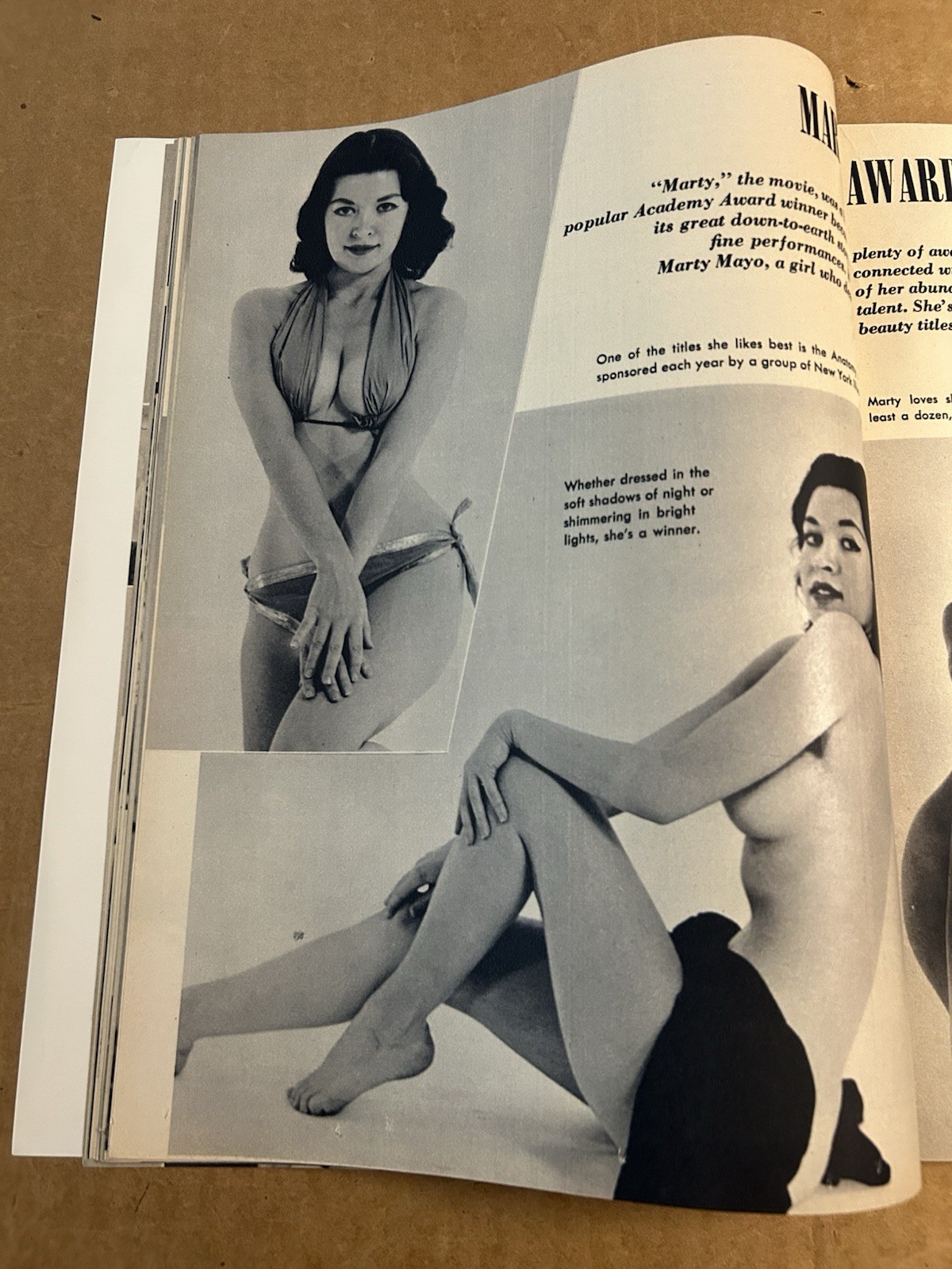 Follies Magazine July 1957 Bettie Page, Virginia Bell, Tempest Storm Add NOS 🔥