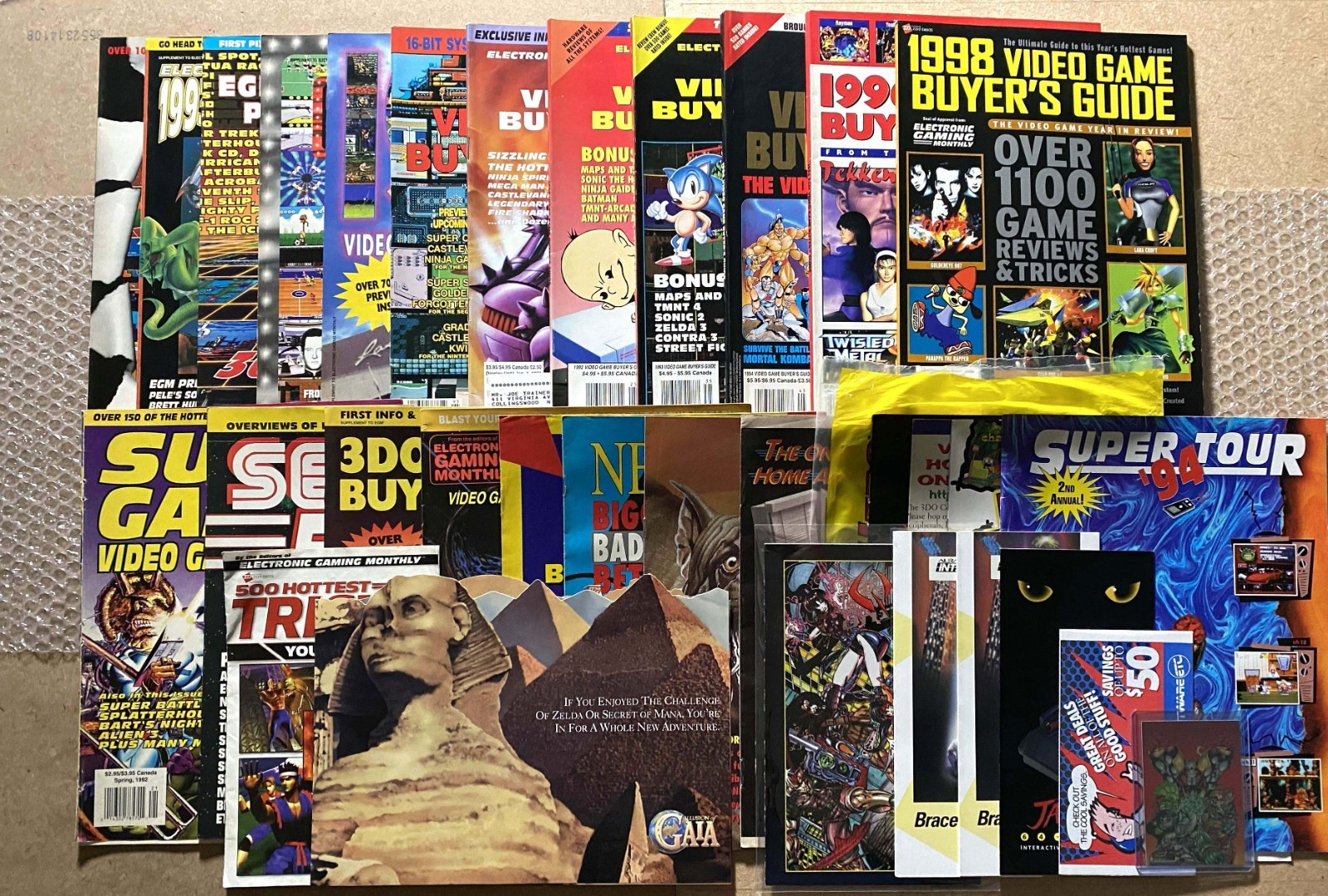 LOT OF EGM Supplements + Buyer&rsquo;s Guides + Super Gaming + Sega Force (1989-1997)