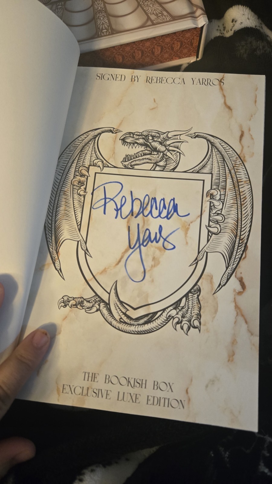 Bookish Box Fourth Wing and Iron Flame Exclusive Editions With Overlays