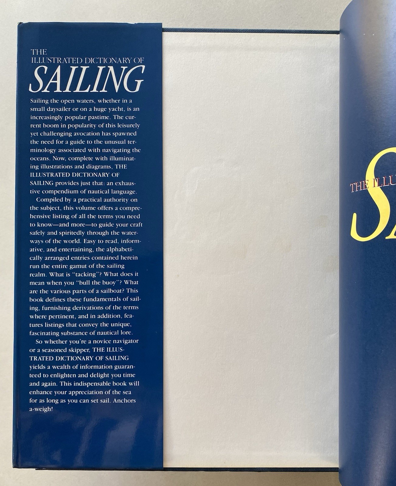 The Illustrated Dictionary of Sailing by Jane Daniels (1989 Ex-Library HCDJ)