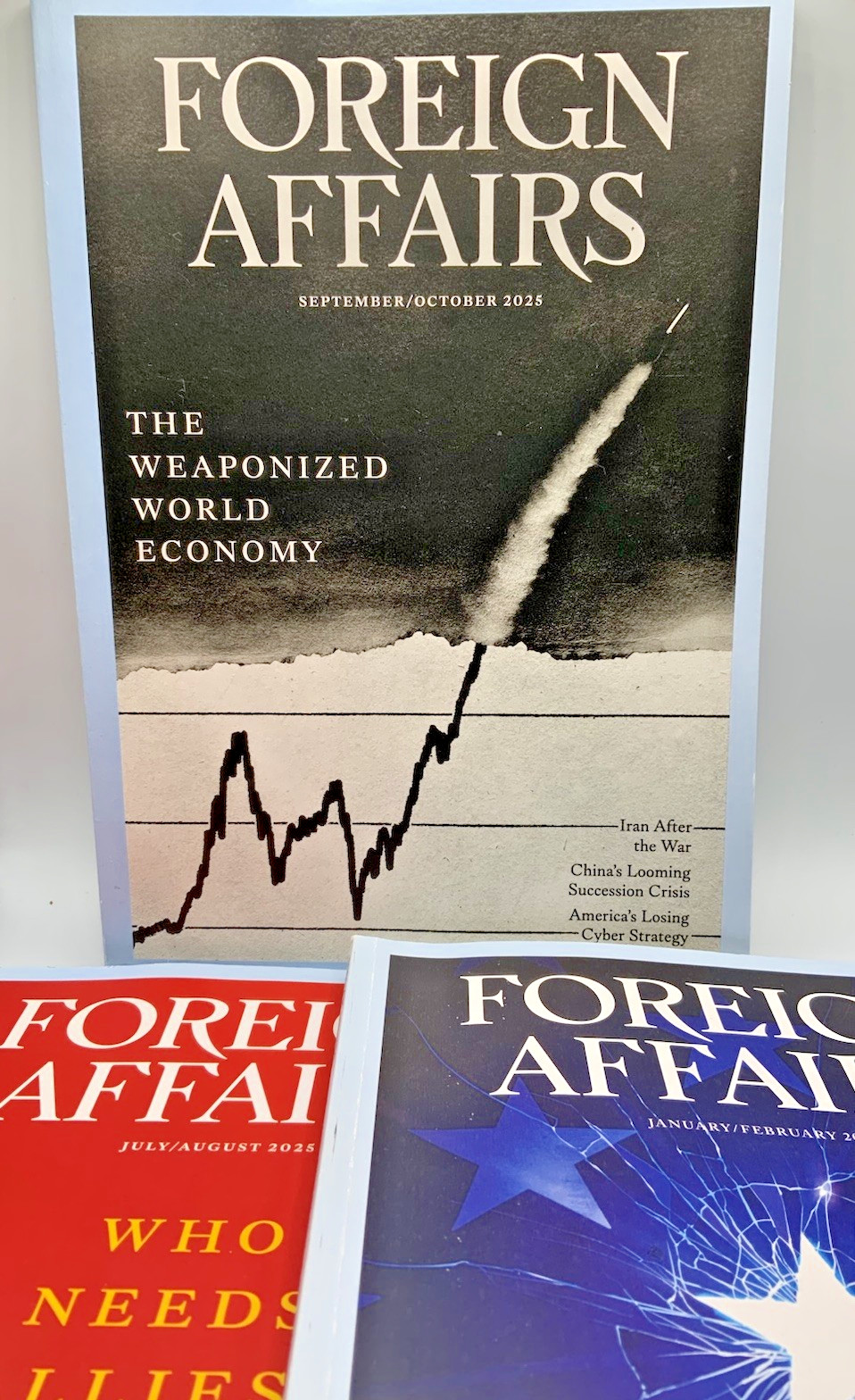 Foreign Affairs 2025 (Jan/Feb)(Jul/Aug)(Sept/Oct);Vol 104 No.1,4,5 Bundle Of 3