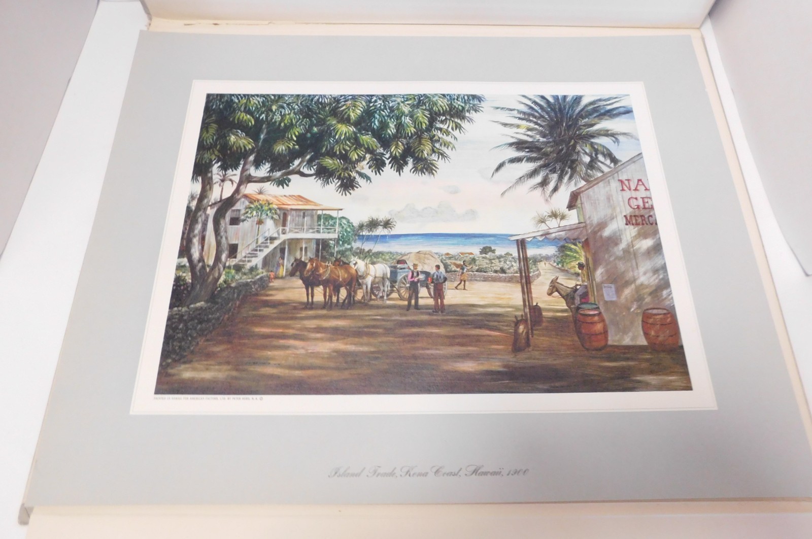 RARE 1949 Pictorial History of the Hawaiian Islands by Peter Hurd N A 10 Prints