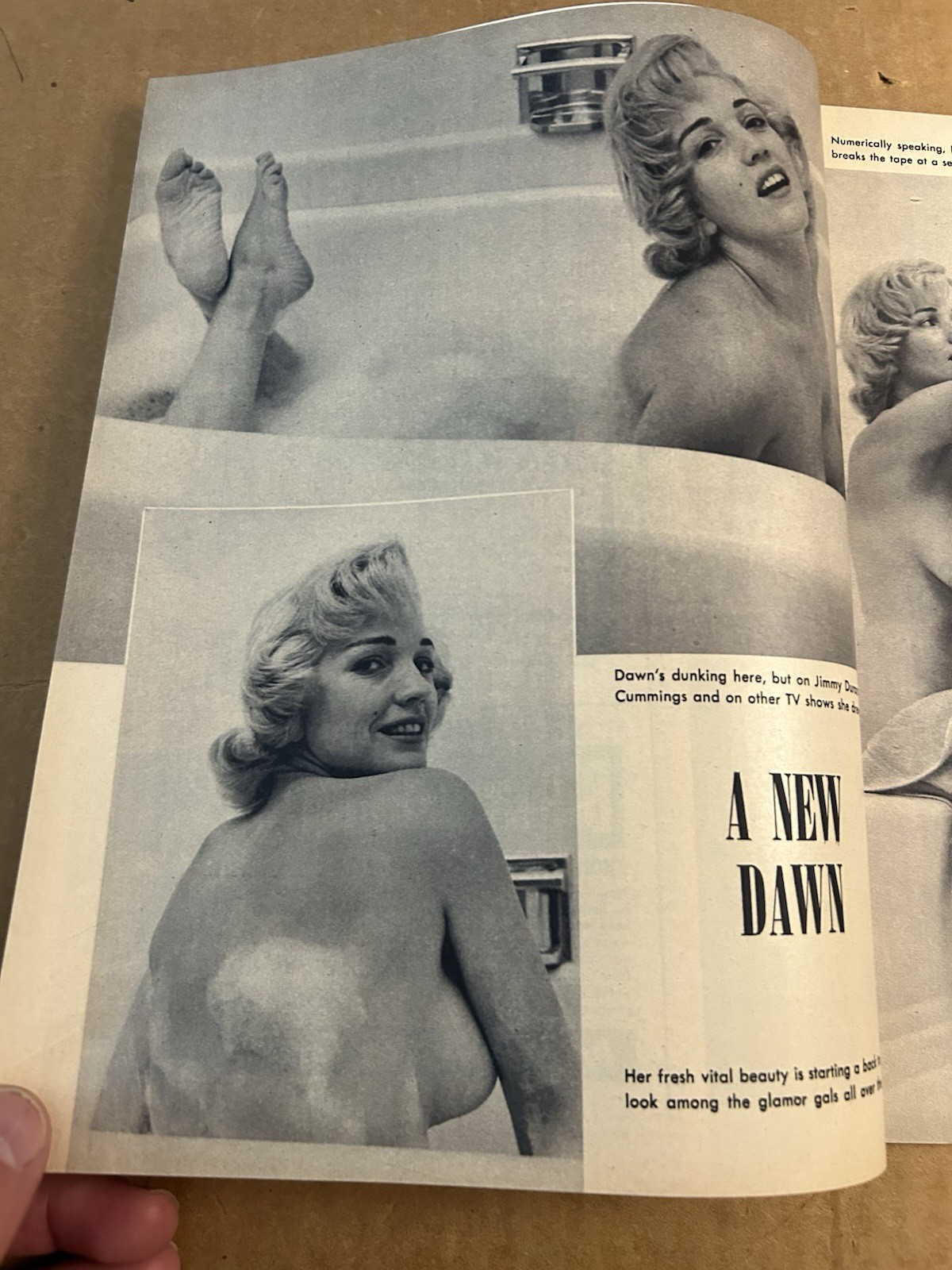 Follies Magazine July 1957 Bettie Page, Virginia Bell, Tempest Storm Add NOS 🔥