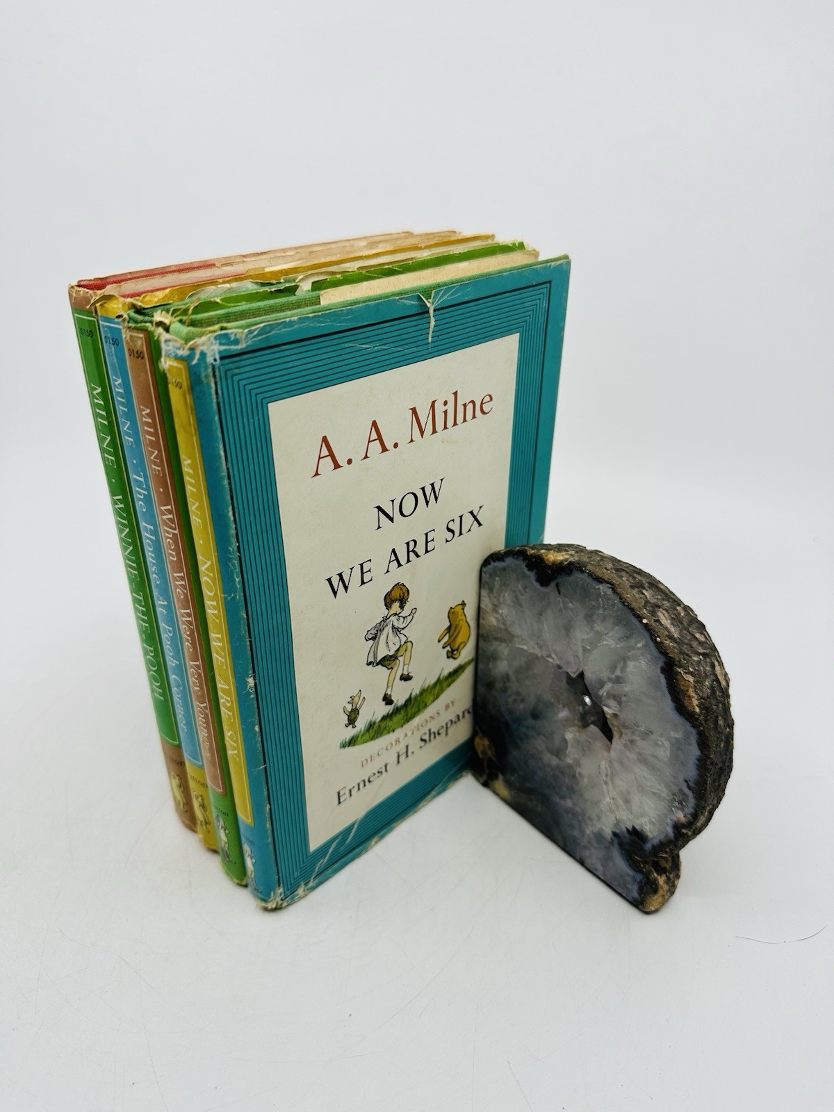 A A Milne Winnie The Pooh 4 Book Lot HC DJ Ernest H Shepard 1961 Set Illustrated