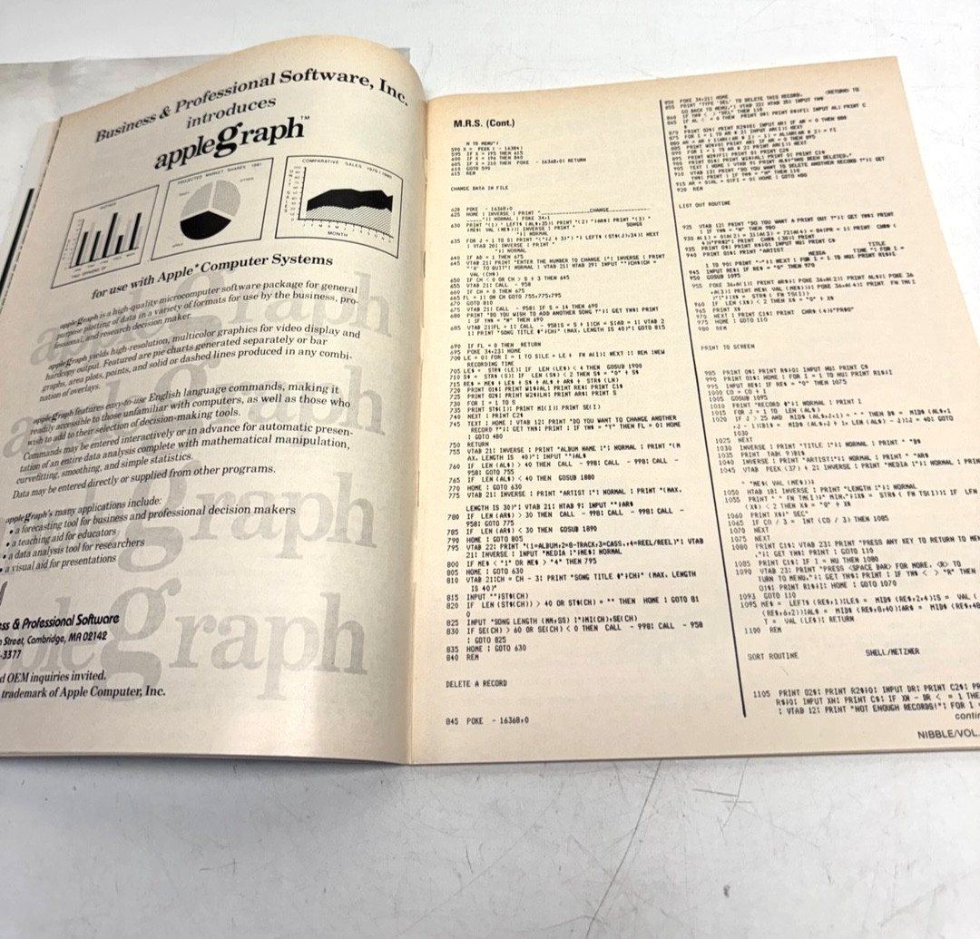 VTG Nibble Apple Mac Computer Programs Vol 02 No 02