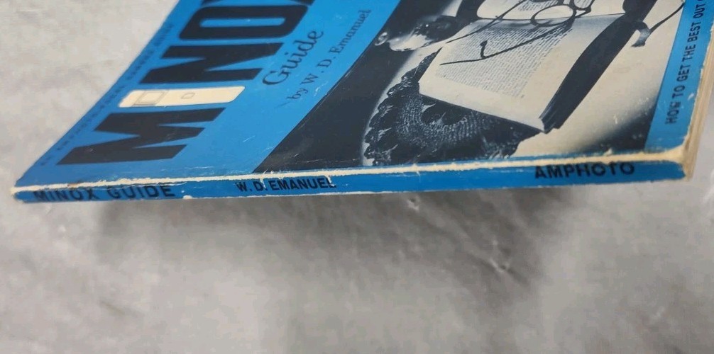 Minox Guide Mini Spy Camera Book Manual 3rd Ed. Rev W.D.Emanuel 1964 Minox B VTG