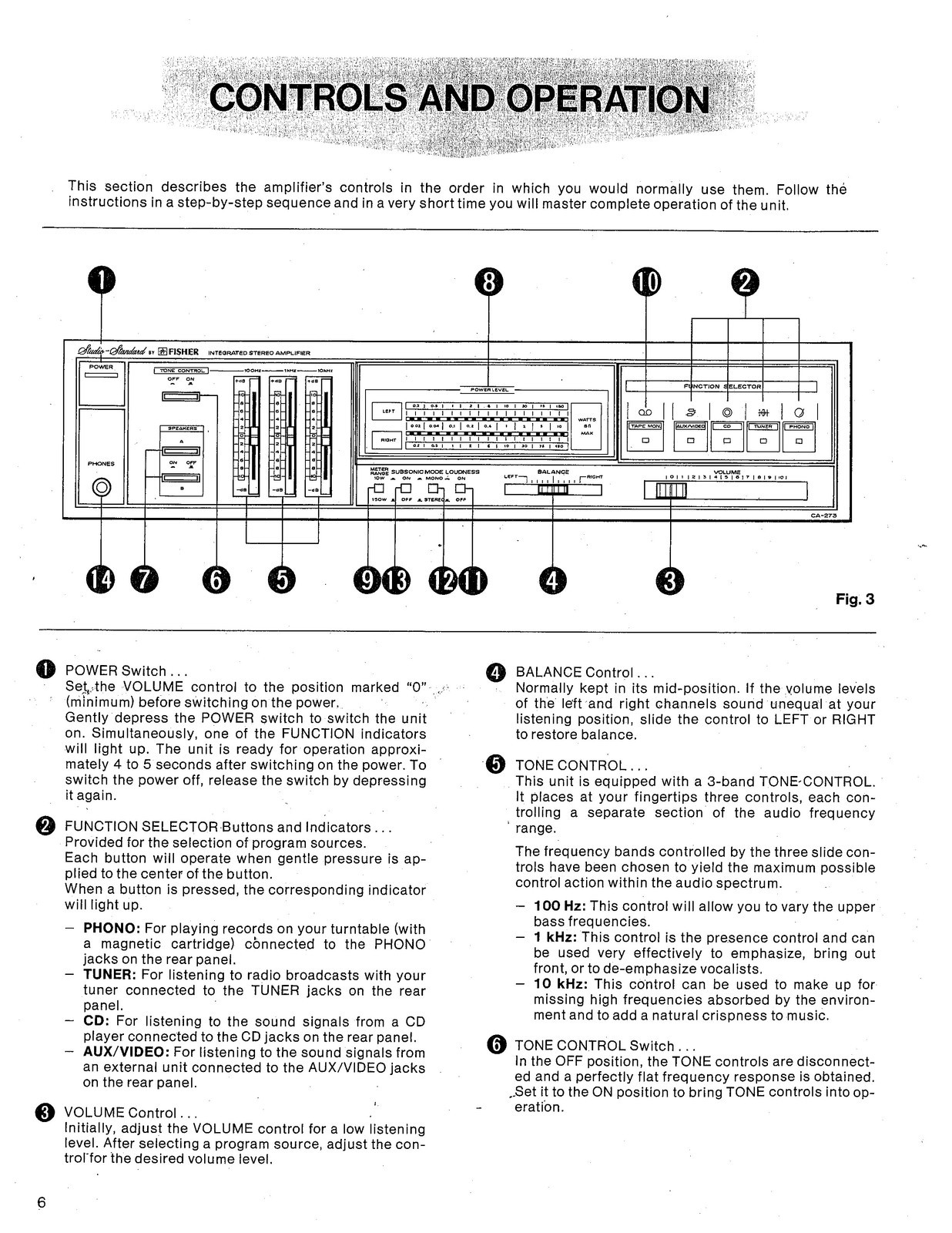 FISHER Studio Standard CA-273 Amplifier Instructions Manual – WIRE BINDER