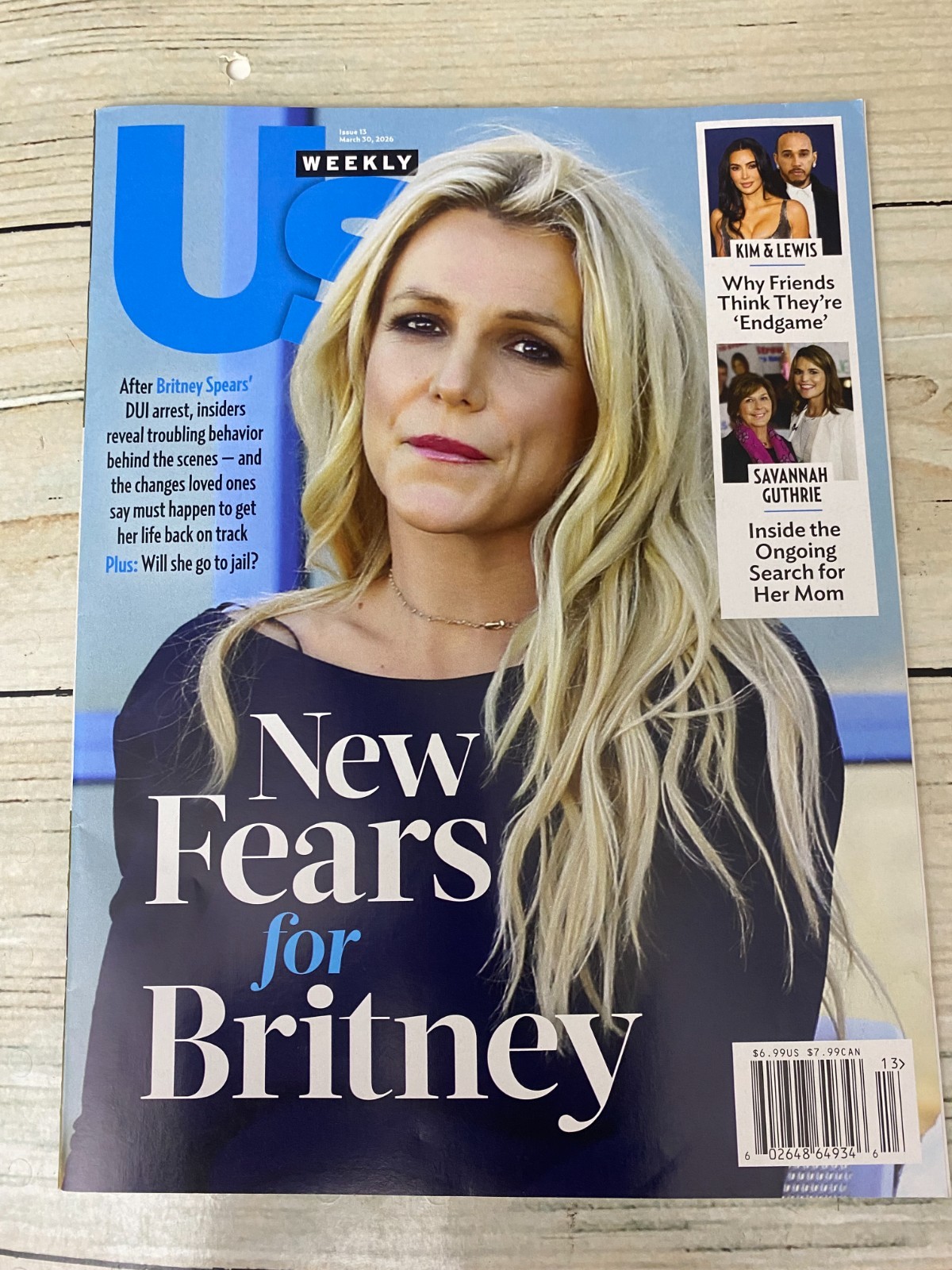US Weekly Issue 13 March 30, 2026 – Britney Spears New Fears Savannah Guthrie