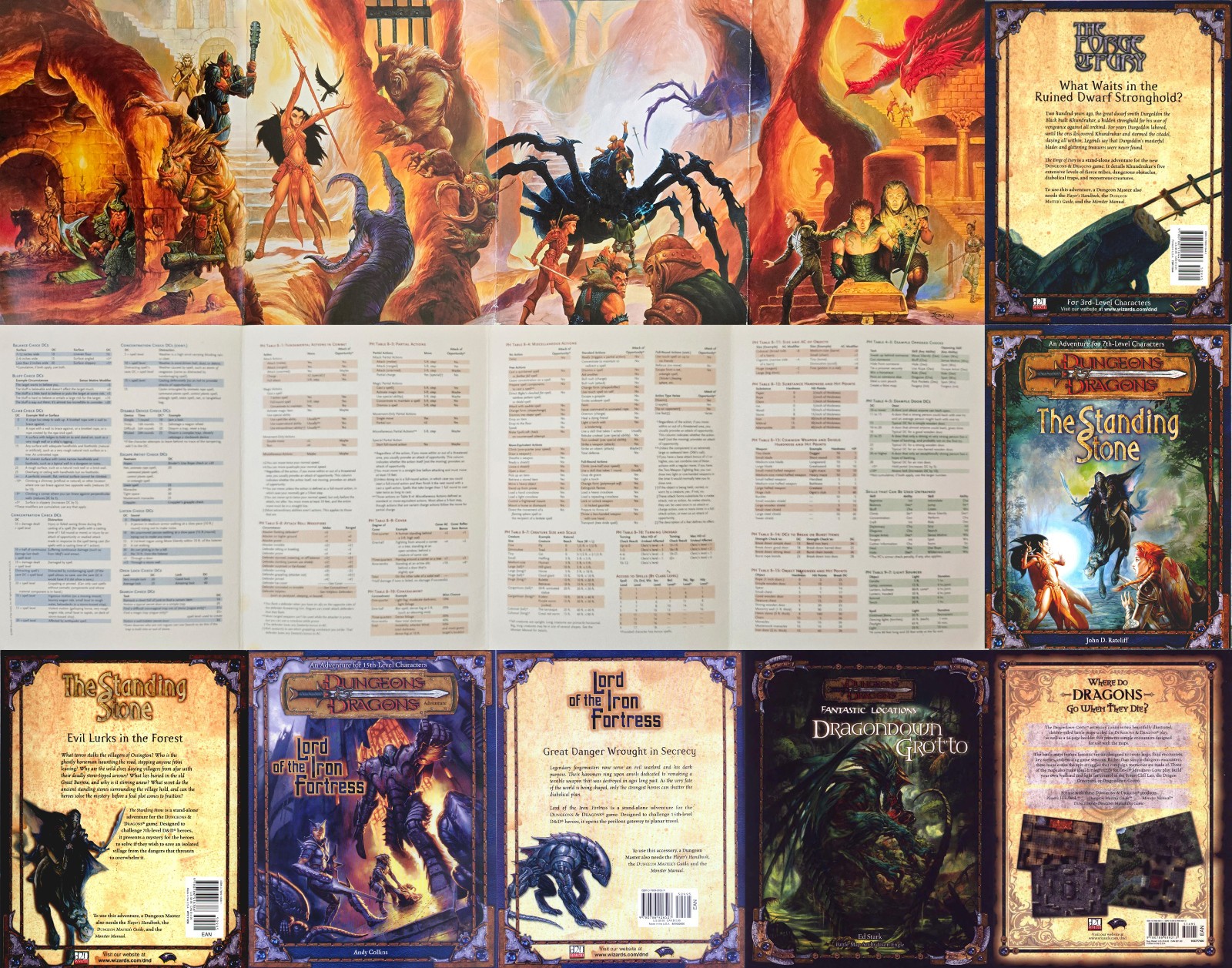 3e Dungeons & Dragons 3rd Edition 3.0 – 3.5e Books D&D WotC
