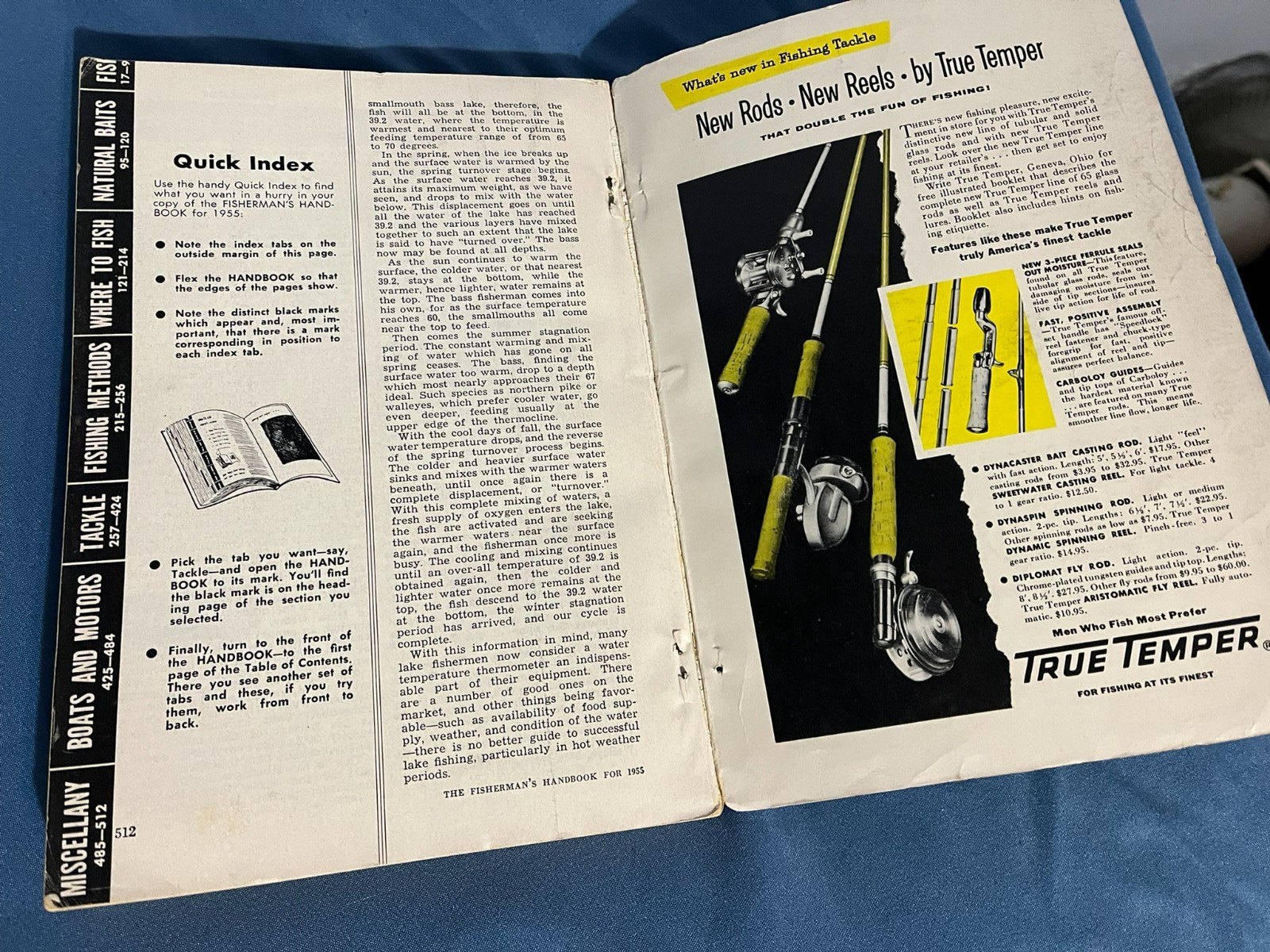 Rare 1955 Fisherman&rsquo;s Handbook by Fisherman Magazine – 512 pages