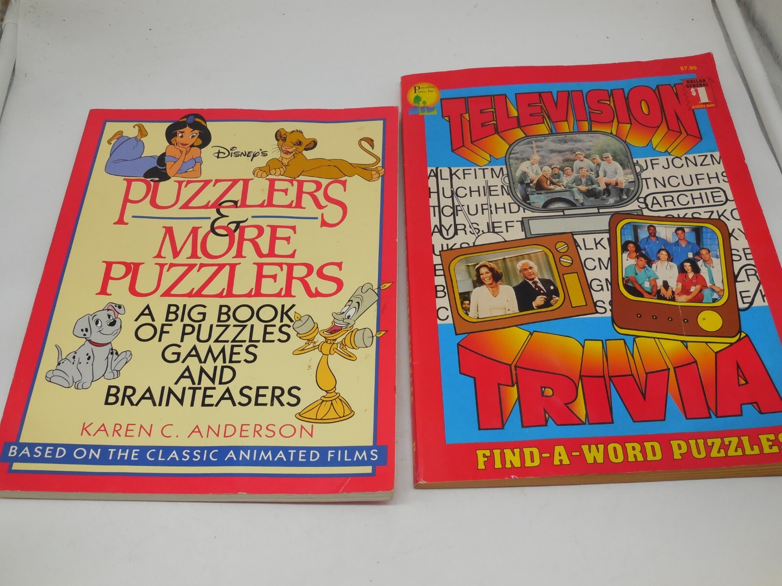 AJ PUZZLERS & MORE PUZZLERS & TV TRIVIA GAMES AND By Karen Anderson