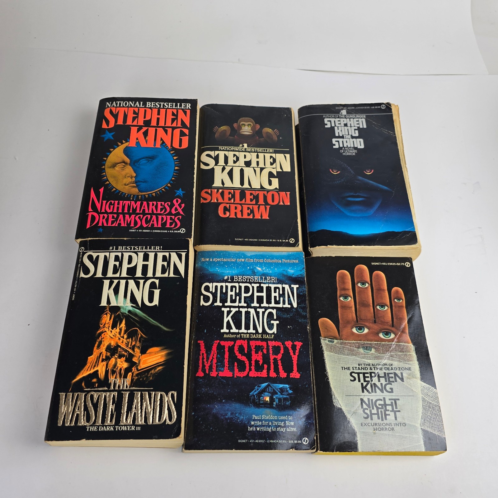 Stephen King Paperback Books Lot of 16 80s 90s 2000s Shining Stand Short Stories