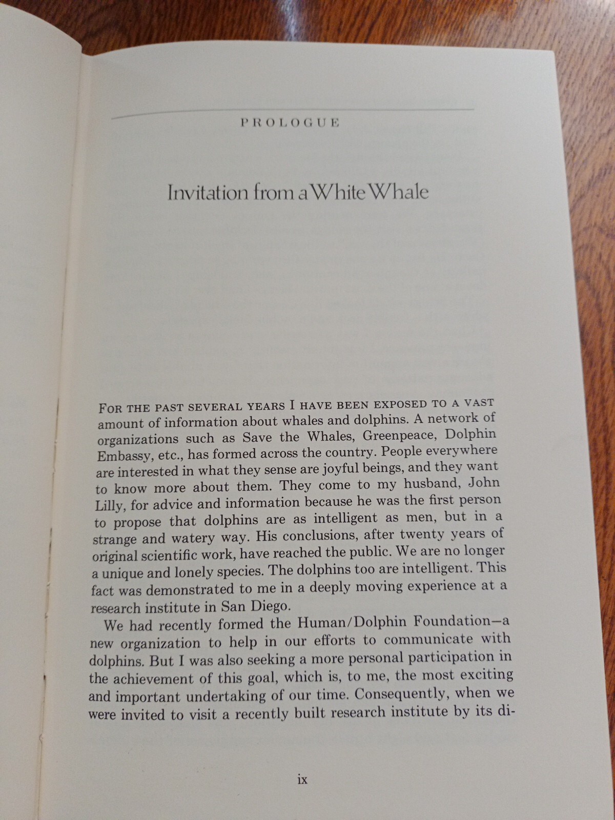 Communication Between Man and Dolphin John C. Lilly 1978 Vintage