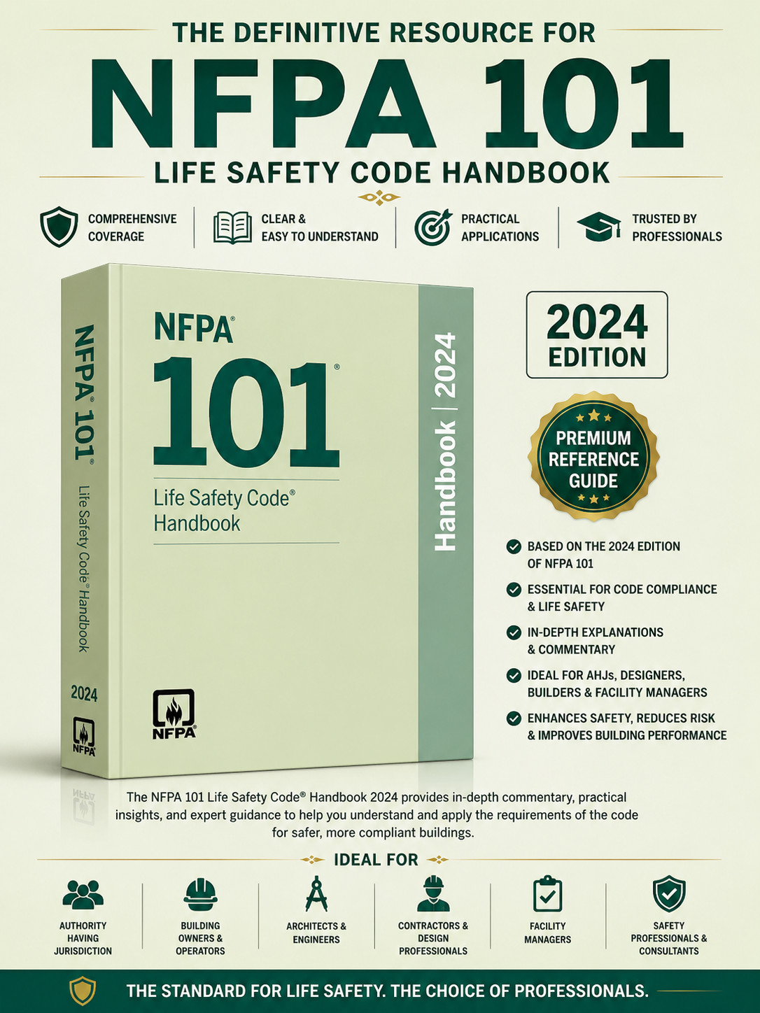NFPA 101 Life Safety Code Handbook 2024 Edition | Fire Safety Code Reference