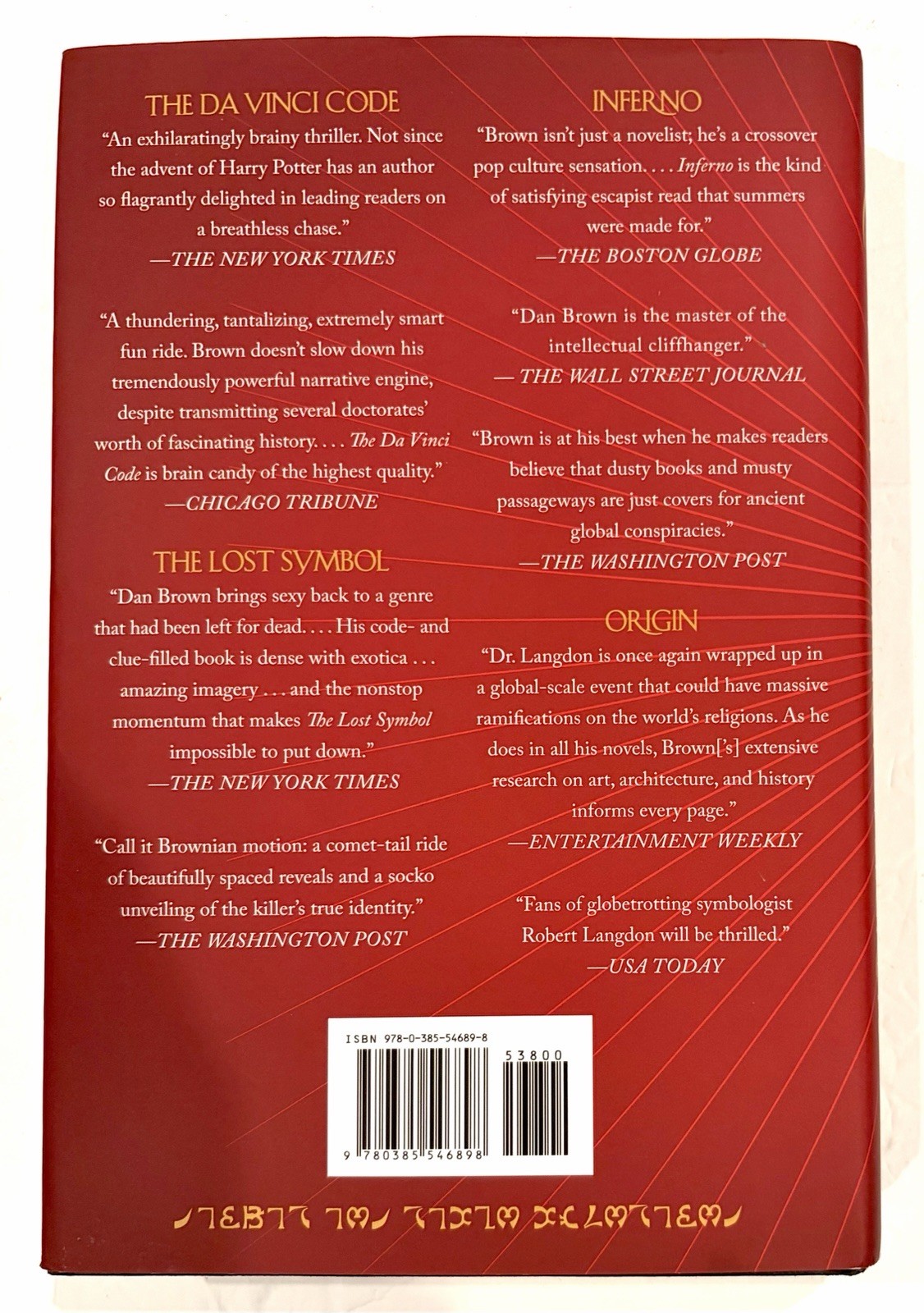 NEW-The Secret of Secrets Dan Brown Robert Langdon 2025 HC 1st Ed./1st Print