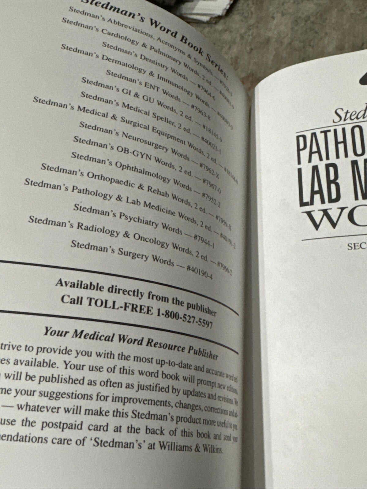 Stedman&rsquo;s Pathology and Lab Medicine Words Paperback