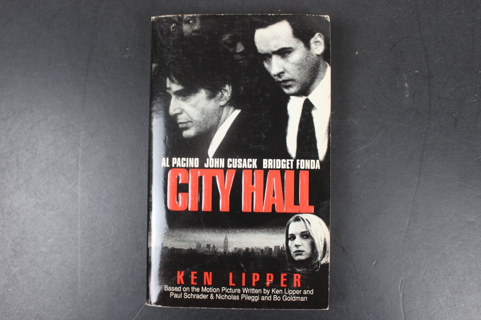 City Hall Ken Lipper 1996 First Printing Movie Tie-in St. Martin&rsquo;s SIGNED PB VG